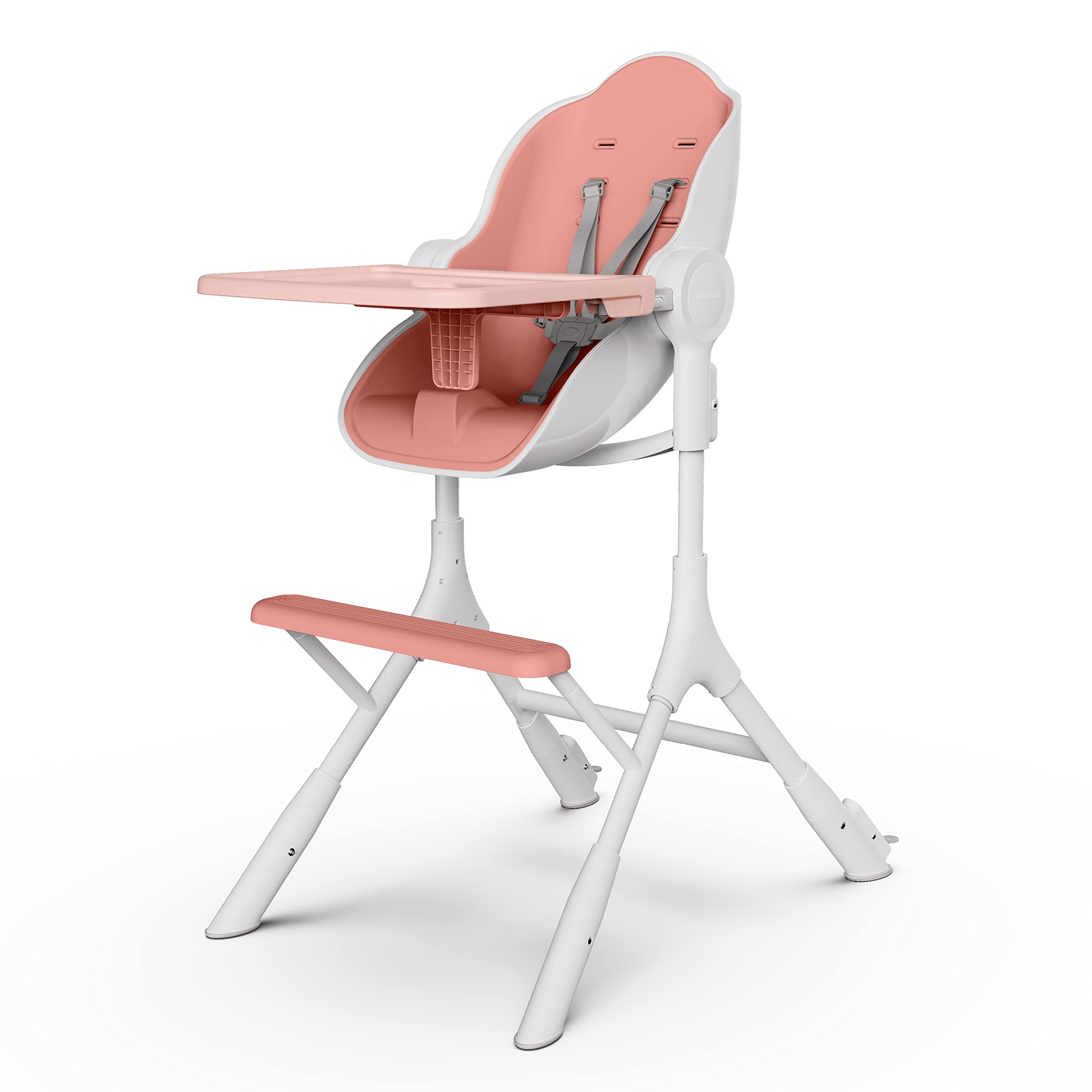 Oribel Cocoon Z High Chair & Baby Lounger - Adjustable Infant Feeding Chair for Babies & Toddlers (Cotton Candy Pink) | Perfect for Dining, Playtime & Relaxation at Home