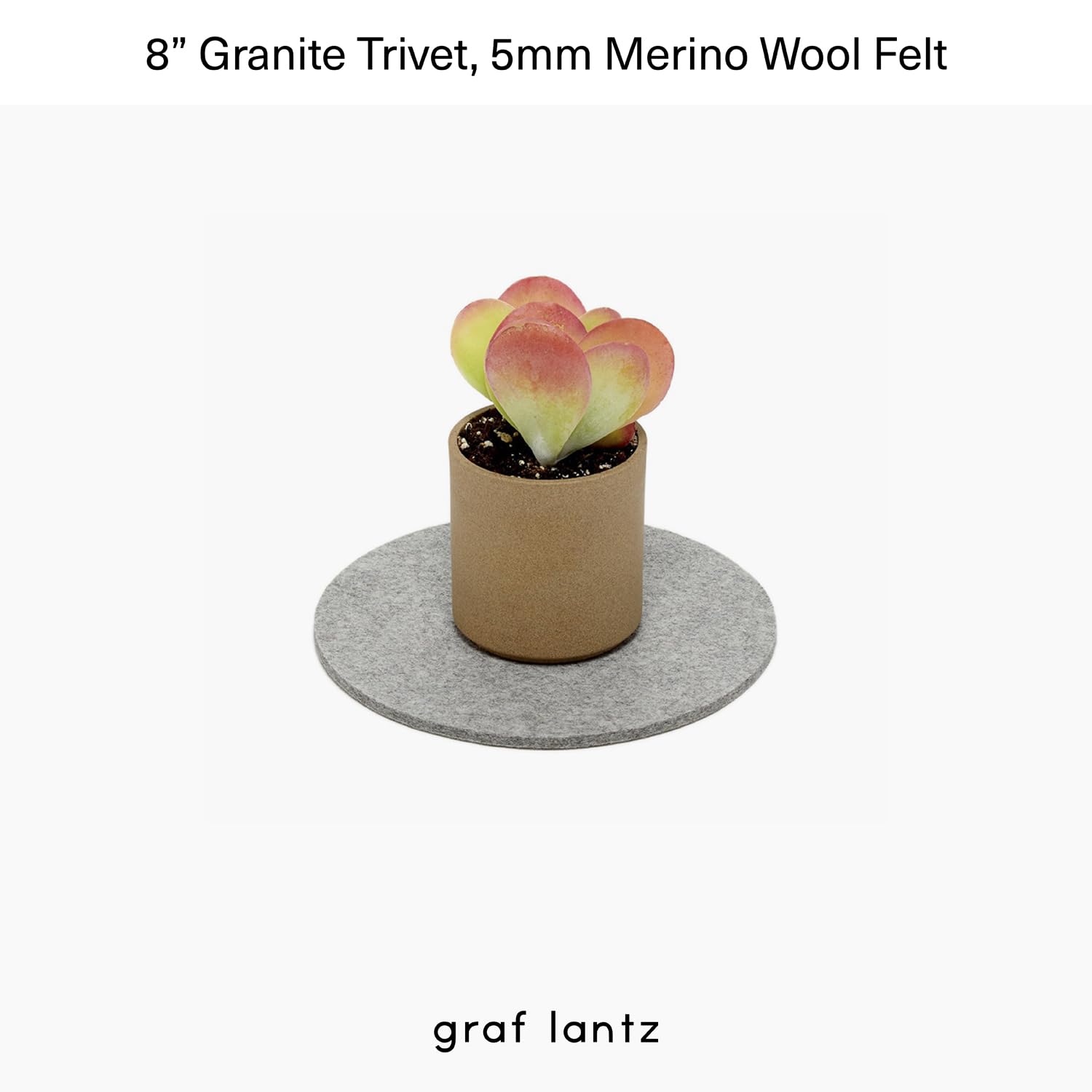 Premium Heat-Resistant 100% Merino Wool Trivet for Hot Pots & Pans - 8