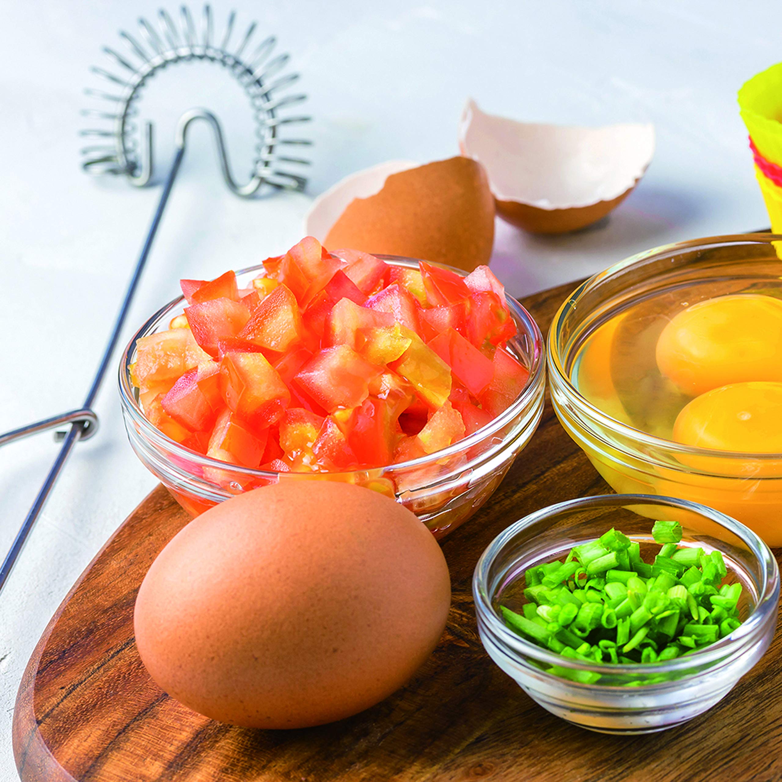 Salton Egg Bite Pie Maker - Nonstick Electric Mini Pie Maker for Egg Bites, Quiches & Tarts - Perfect for Breakfast, Brunch & Party Snacks (Yellow)