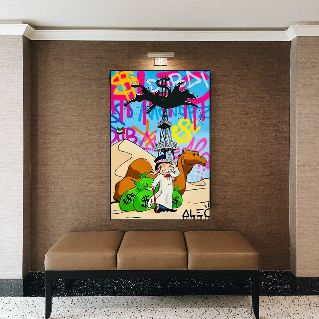 Alec Monopoly Art: Exclusive Oil Millionaire Painting - Perfect for Home Decor, Office & Art Collection