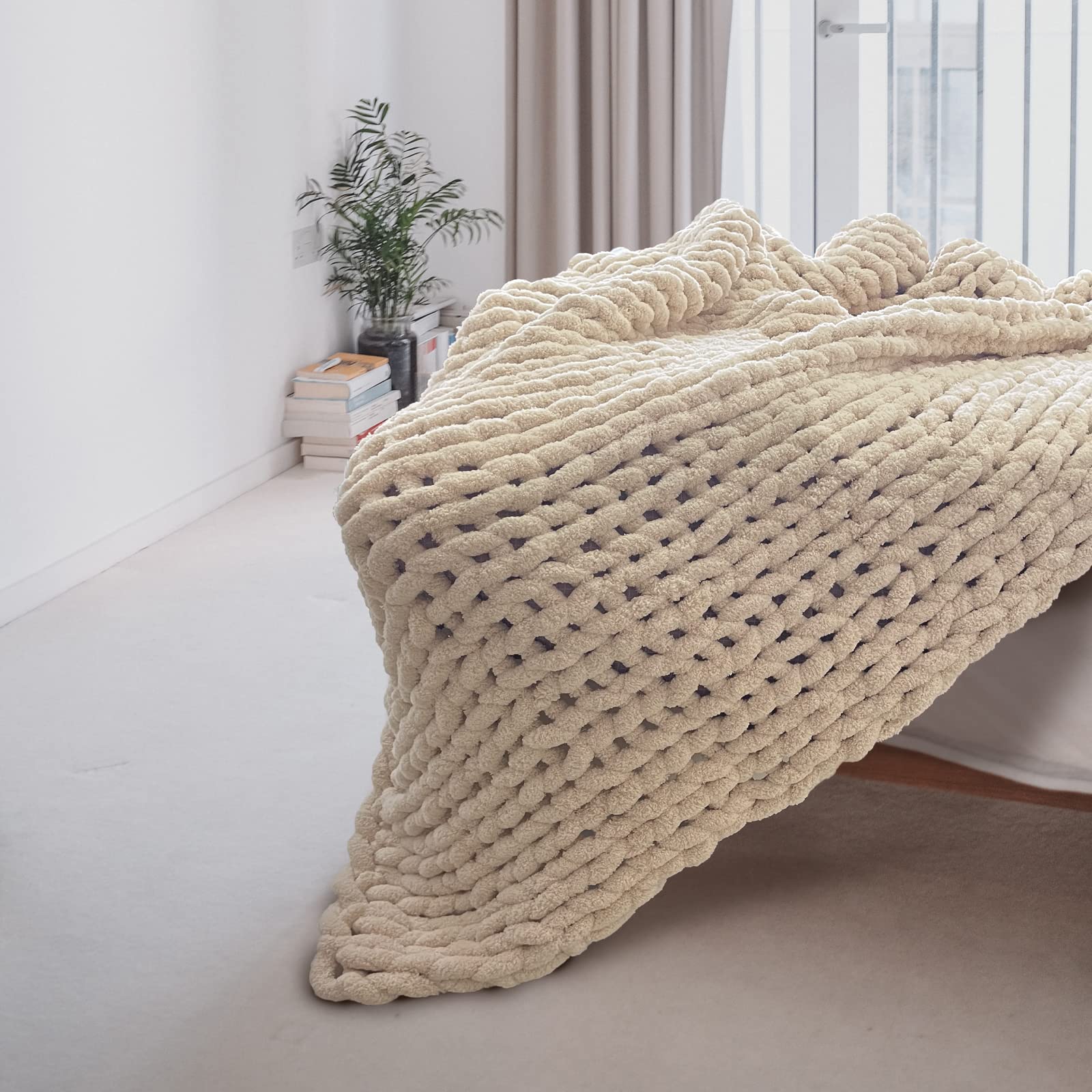 Chunky Knit Blanket Throw 50