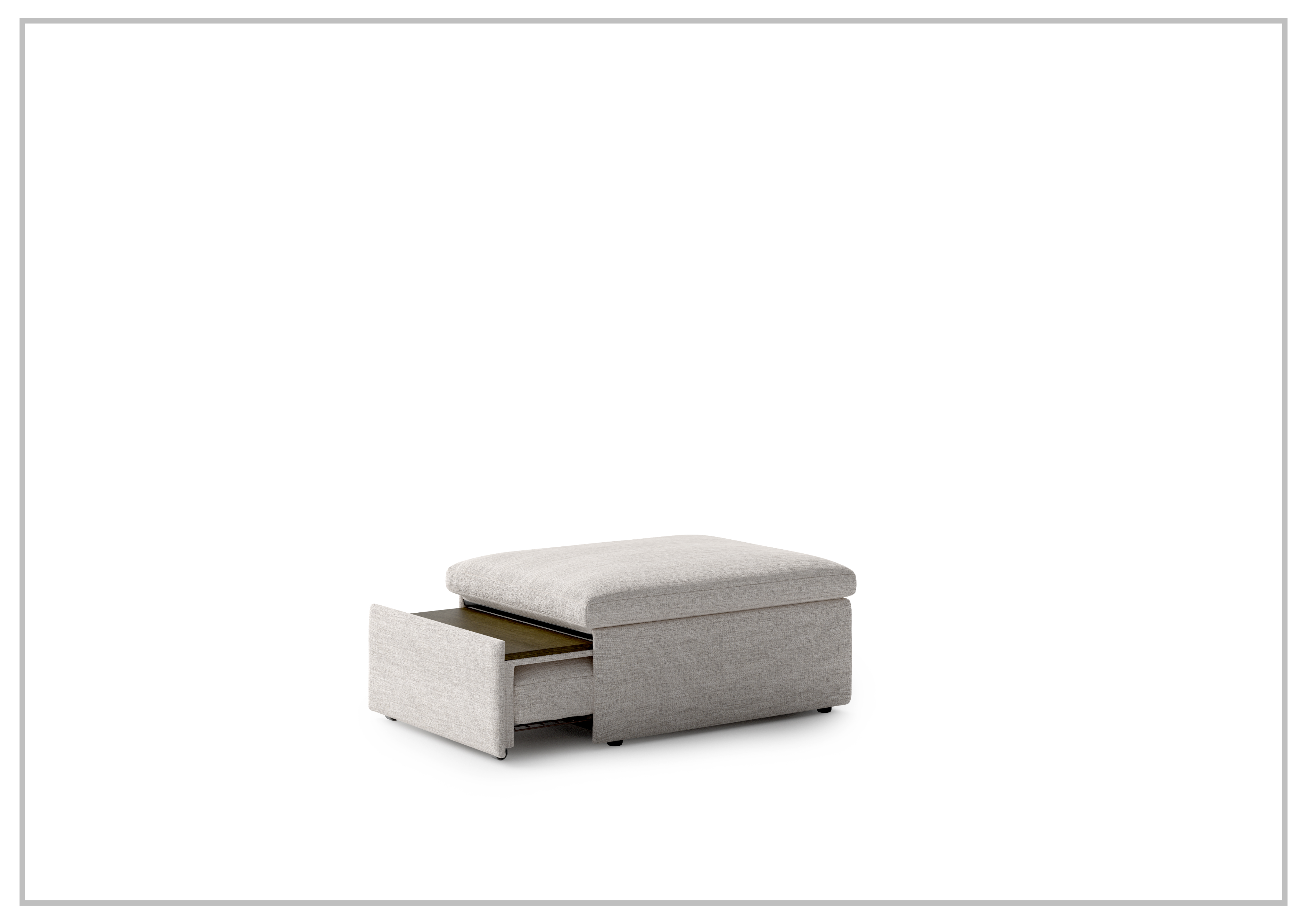 Luonto Otto Cot Size Sleeper Ottoman with Storage Drawer - Convertible Daybed for Guest Room, Nursery & Small Space Living - Perfect for Apartments, Dorms & Home Offices