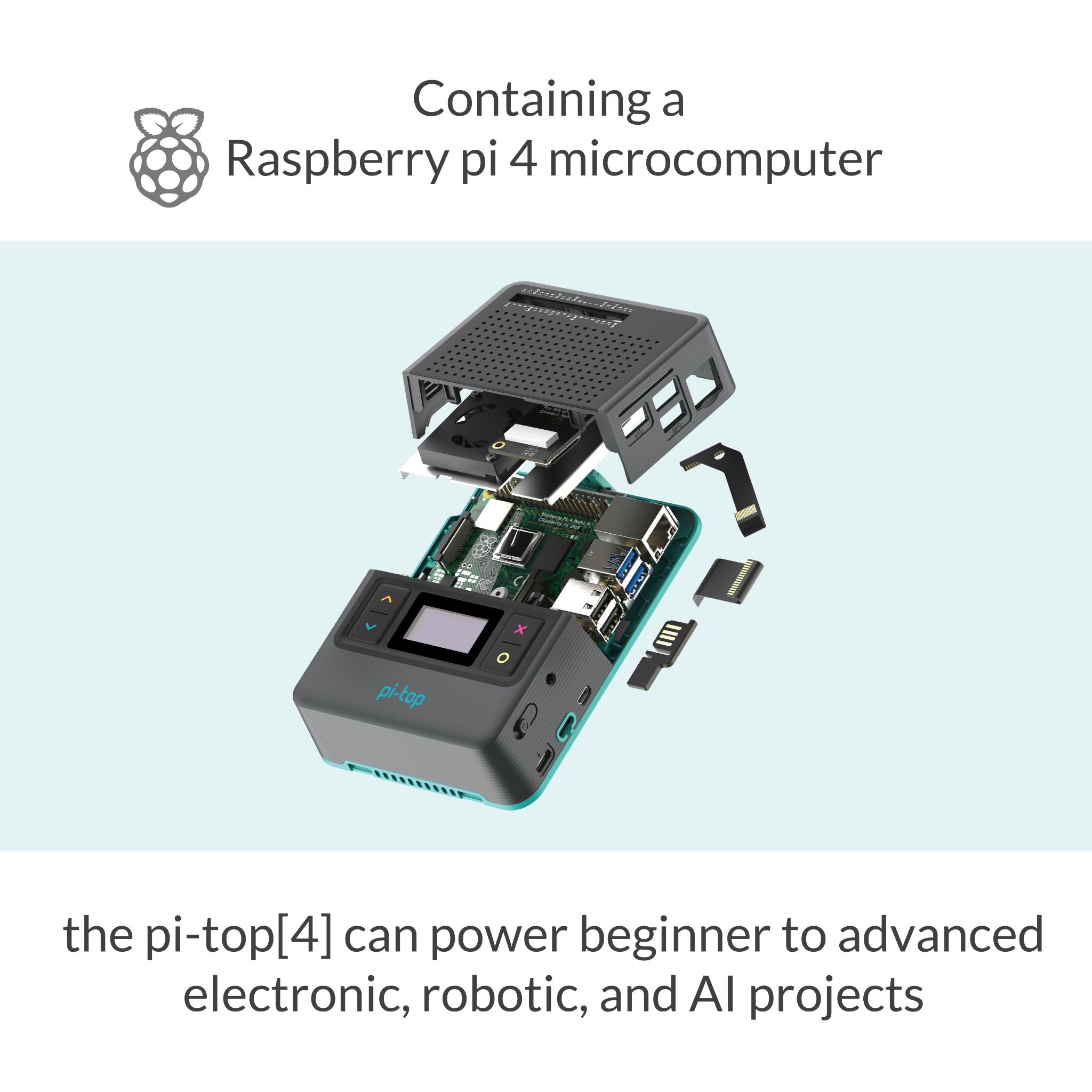 pi top: Maker Electronics Station - DIY Robotics & Coding Kit for STEM Learning - Perfect for Students, Makers & Educators