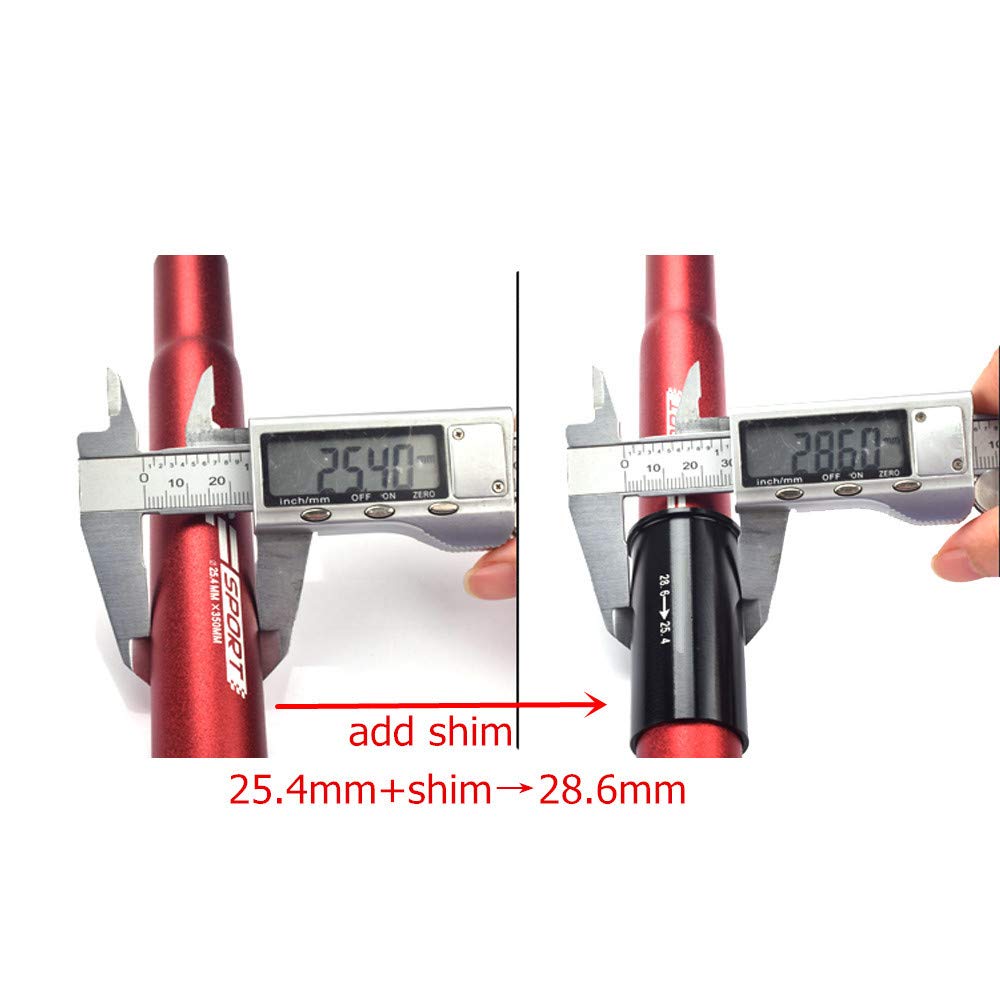 UPANBIKE Bike Seatpost Shim Sleeve - Universal Bicycle Seat Post Tube Adapter for Mountain, Road & Electric Bikes - Perfect for Adjusting Seat Height & Improving Ride Comfort