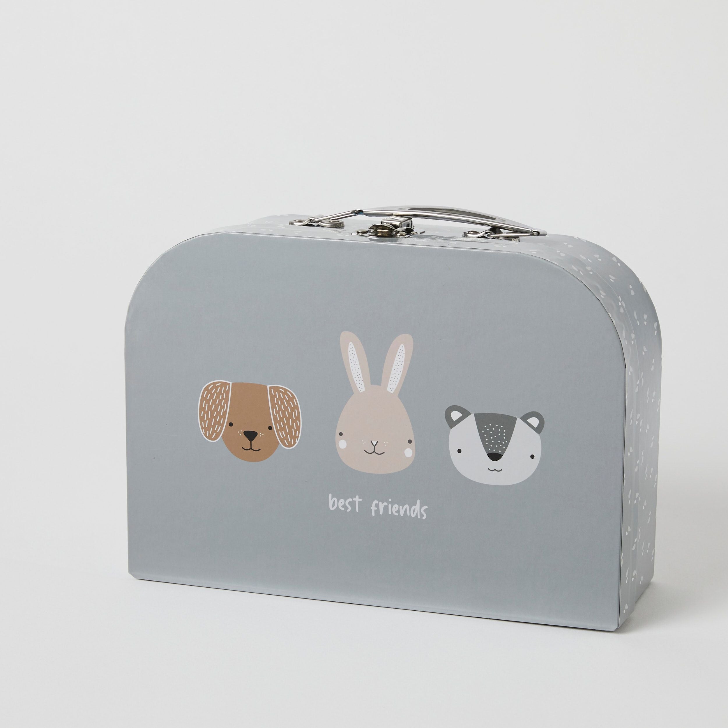 Notting Hill Bear 2-Piece Animal Faces Luggage Set - Cute Kids Suitcase for Travel, School & Sleepovers | Durable Carry-On & Check-In Bags for Children