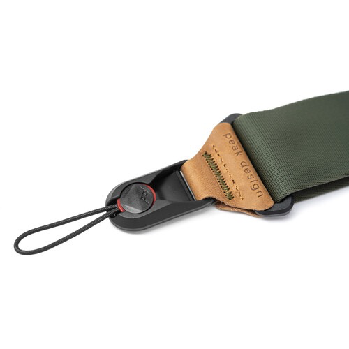 Peak Design Slide Camera Strap - Adjustable & Comfortable Shoulder Strap for DSLR/Mirrorless Cameras (Sage Green) - Perfect for Travel, Hiking & Photography Enthusiasts