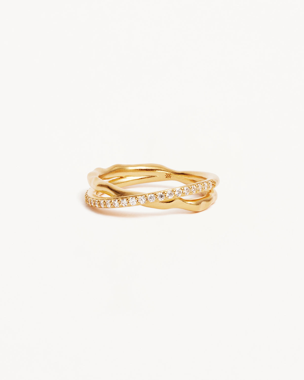 18k Gold Vermeil Entwined Hearts Ring for Women - Romantic Couple Jewelry Gift for Valentine's Day, Anniversary & Special Occasions