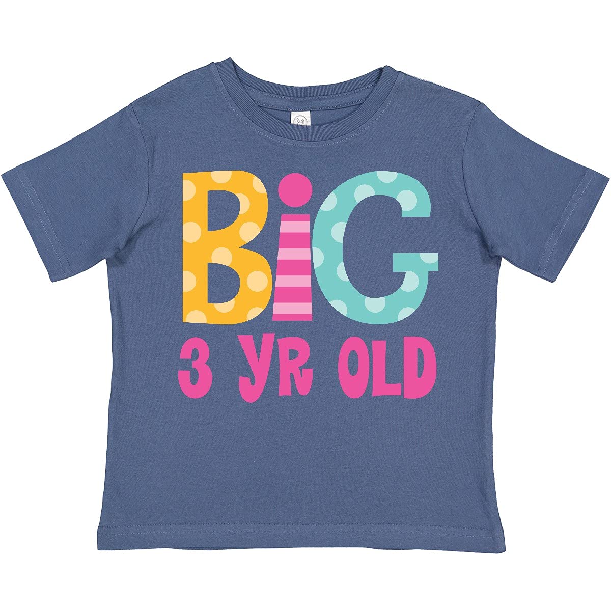 Inktastic Big 3 Year Old 3rd Birthday Toddler T-Shirt - Cute Toddler Outfit for Birthday Party & Family Celebration