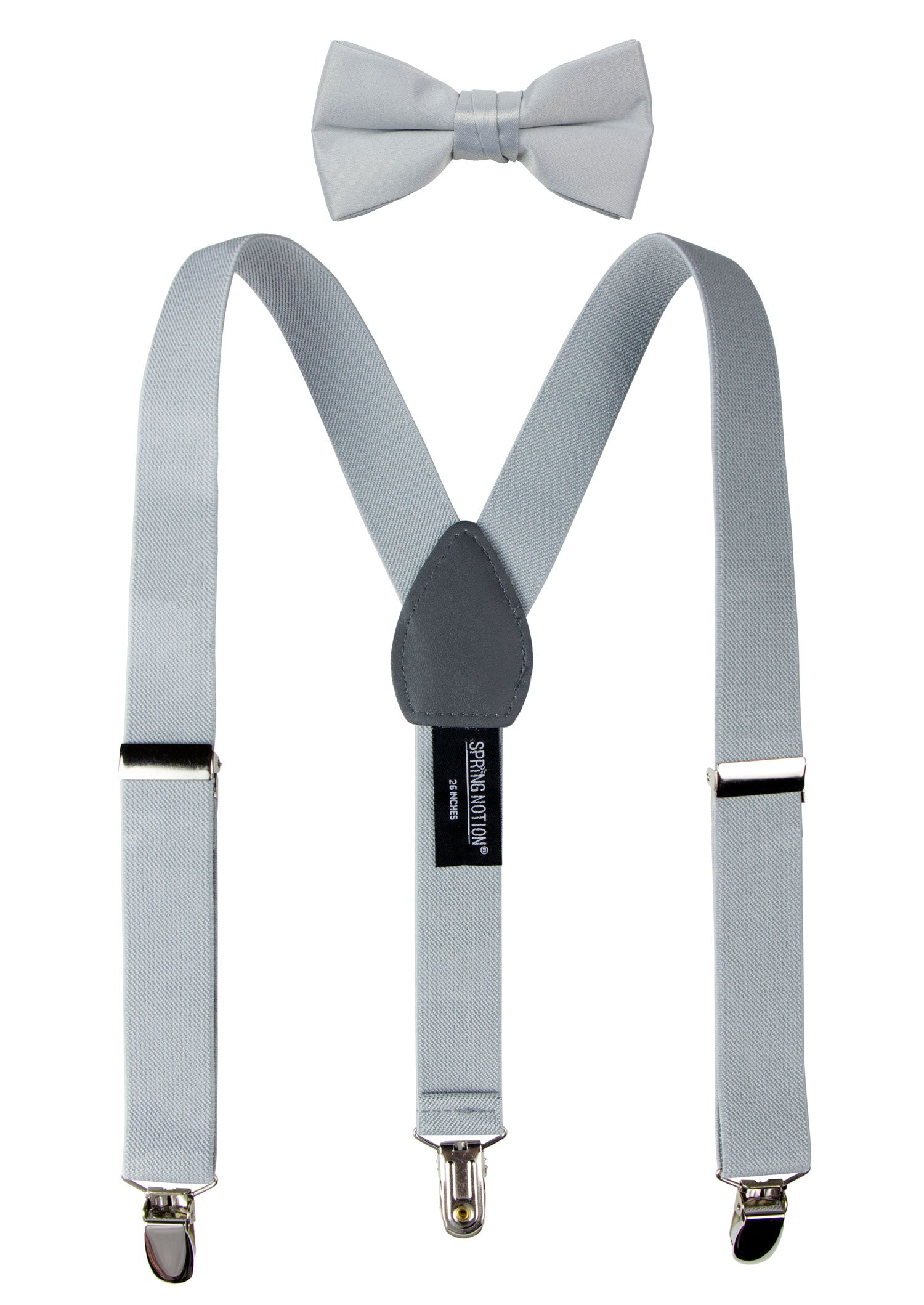 Spring Notion Boys' 4-Piece Suspenders Outfits Set - Trendy Spring Collection for Toddler Boys - Perfect for Easter, Family Photos & Special Occasions