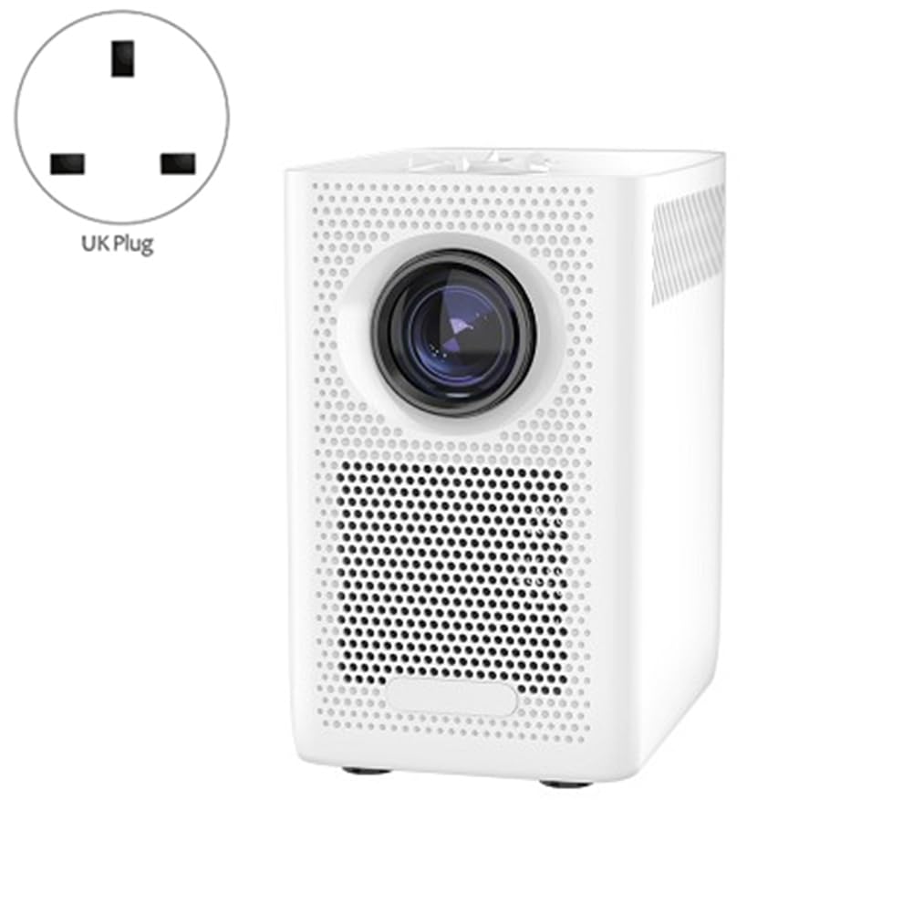 **Cosmin S30MAX Android 10.0 Smart Projector – 4K Ultra HD, 9500L Brightness, WiFi & Bluetooth, Portable Mini Projector with UK Plug (White) – Perfect for Home Theater, Outdoor Movies, and Office Presentations**