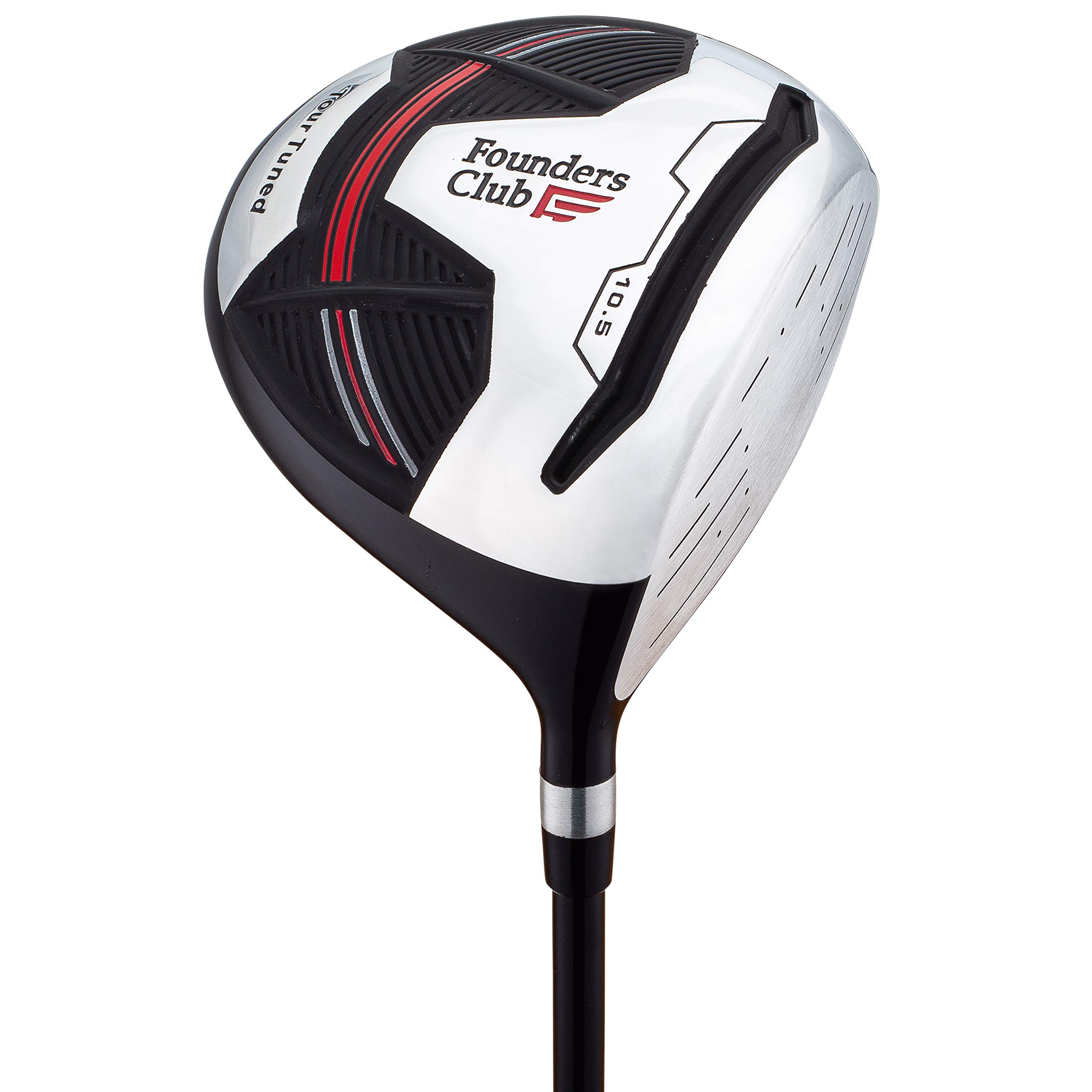 Founders Club Tour Tuned Men's Complete Golf Club Set with Stand Bag - Premium Golf Equipment for Beginners & Intermediate Players | Perfect for Driving Range, Course Play & Tournament Practice
