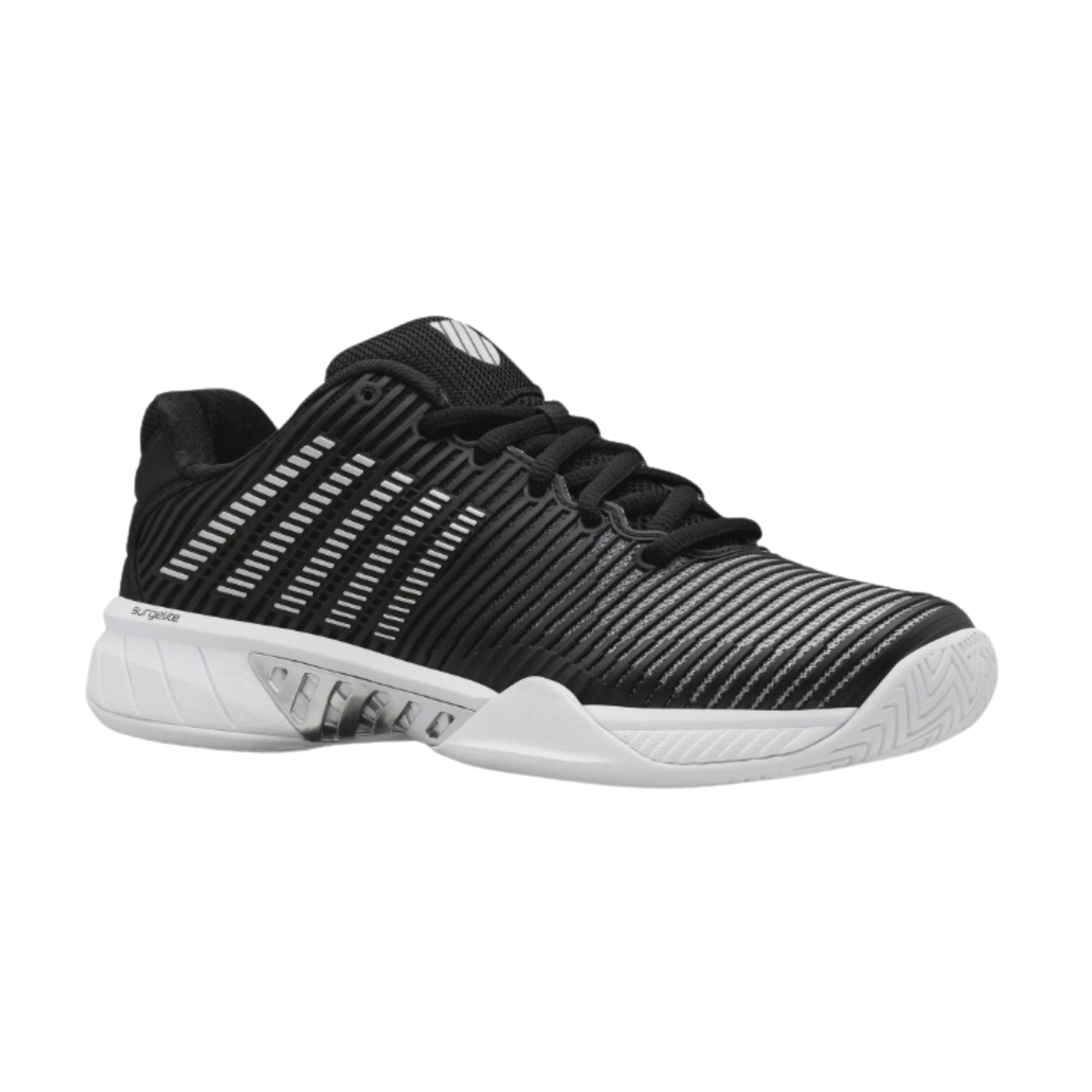 Women's Hyprcourt Express 2 Sneakers - Black/White/Silver Colorway (Regular Width) | Comfortable Athletic Shoes for Running, Gym Workouts & Casual Wear
