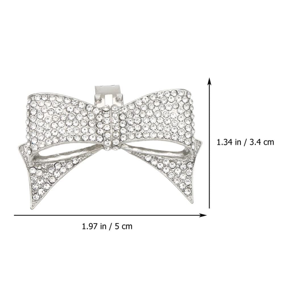 Sparkling Rhinestone Crystal Shoe Clips - 1 Pair Elegant Bow Shoe Buckles for Wedding Bridal Shoes | Shoe Jewelry Accessories for Bride, Prom, Party & Special Occasions