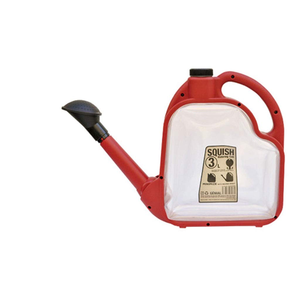 Foldable 3L Plastic Watering Can for Indoor & Outdoor Plants - Large Garden Watering Pot for Flowers, Potted Plants, Houseplants - Durable & Lightweight (Orange) - Perfect for Home Garden, Balcony, and Greenhouse Use