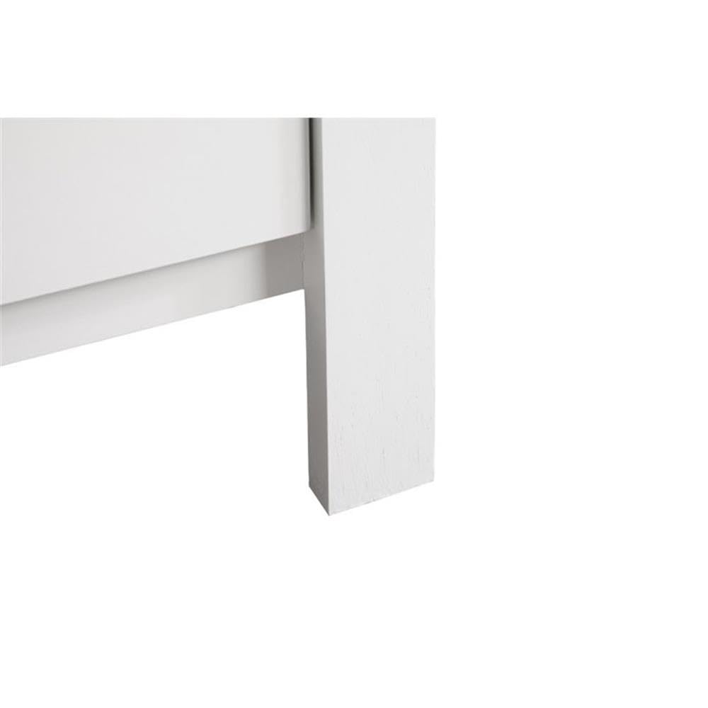 Glory Furniture Burlington 2-Drawer Nightstand - White Wooden Bedside Table for Bedroom, Living Room & Guest Room Storage