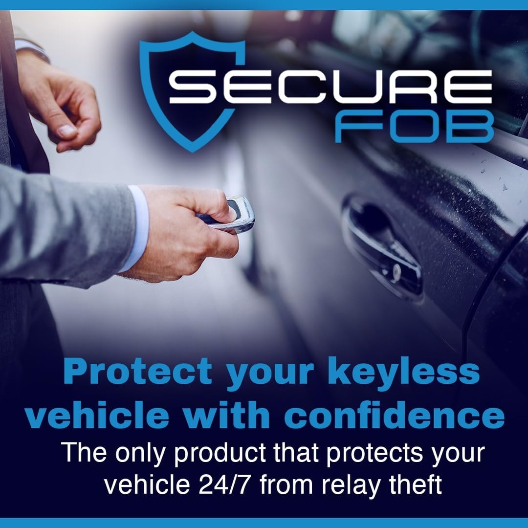 Secure FOB Keyless Entry Car Anti-Theft System with 2 Fobs & 2 Replacement Batteries (CR2025/CR2032) - Protect Your Vehicle from Theft | Ideal for Cars, Trucks & SUVs