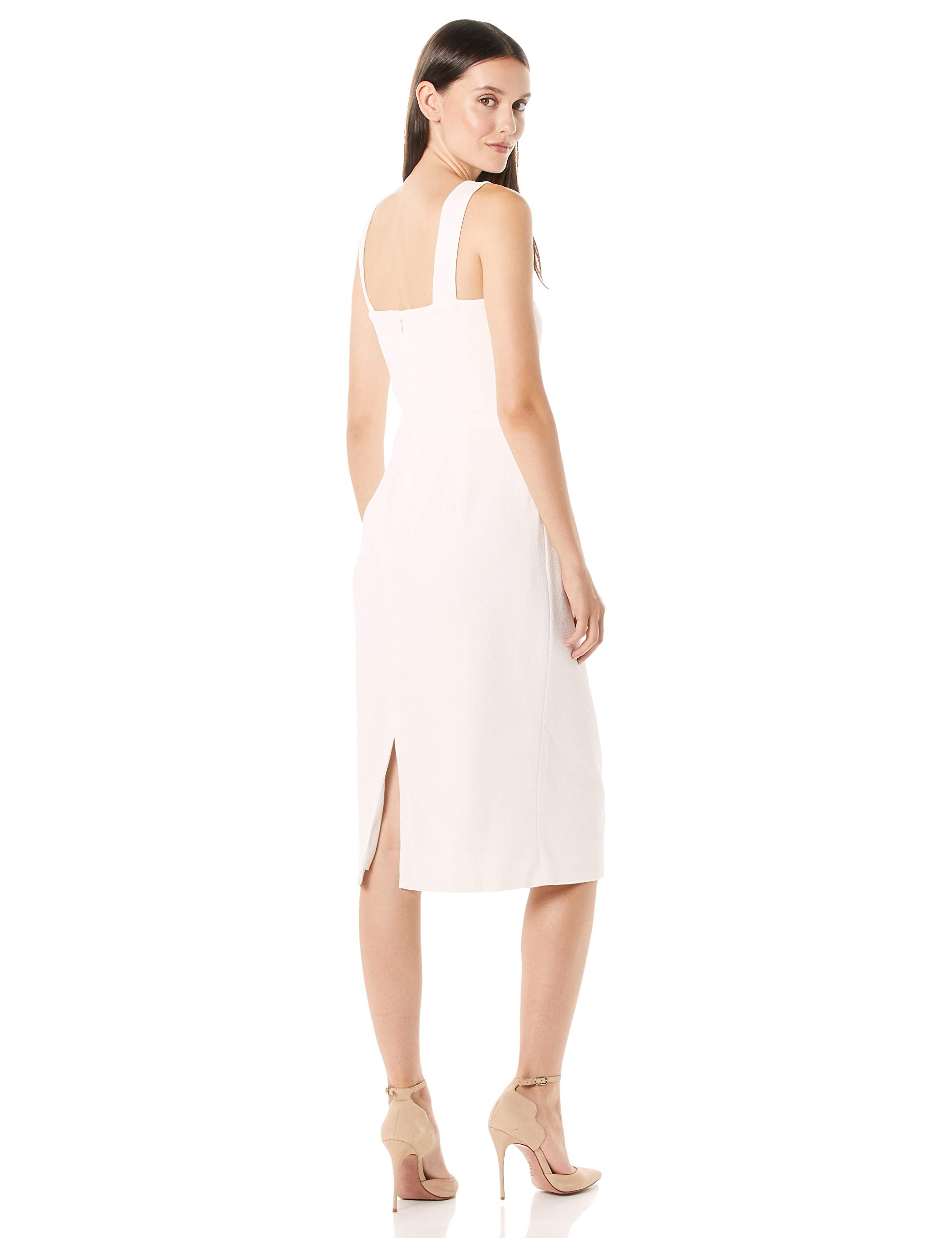 Dress the Population Women's Nicole Sleeveless Bodycon Stretch Midi Sheath Dress - Slim Fit Cocktail Party & Evening Wear for Women
