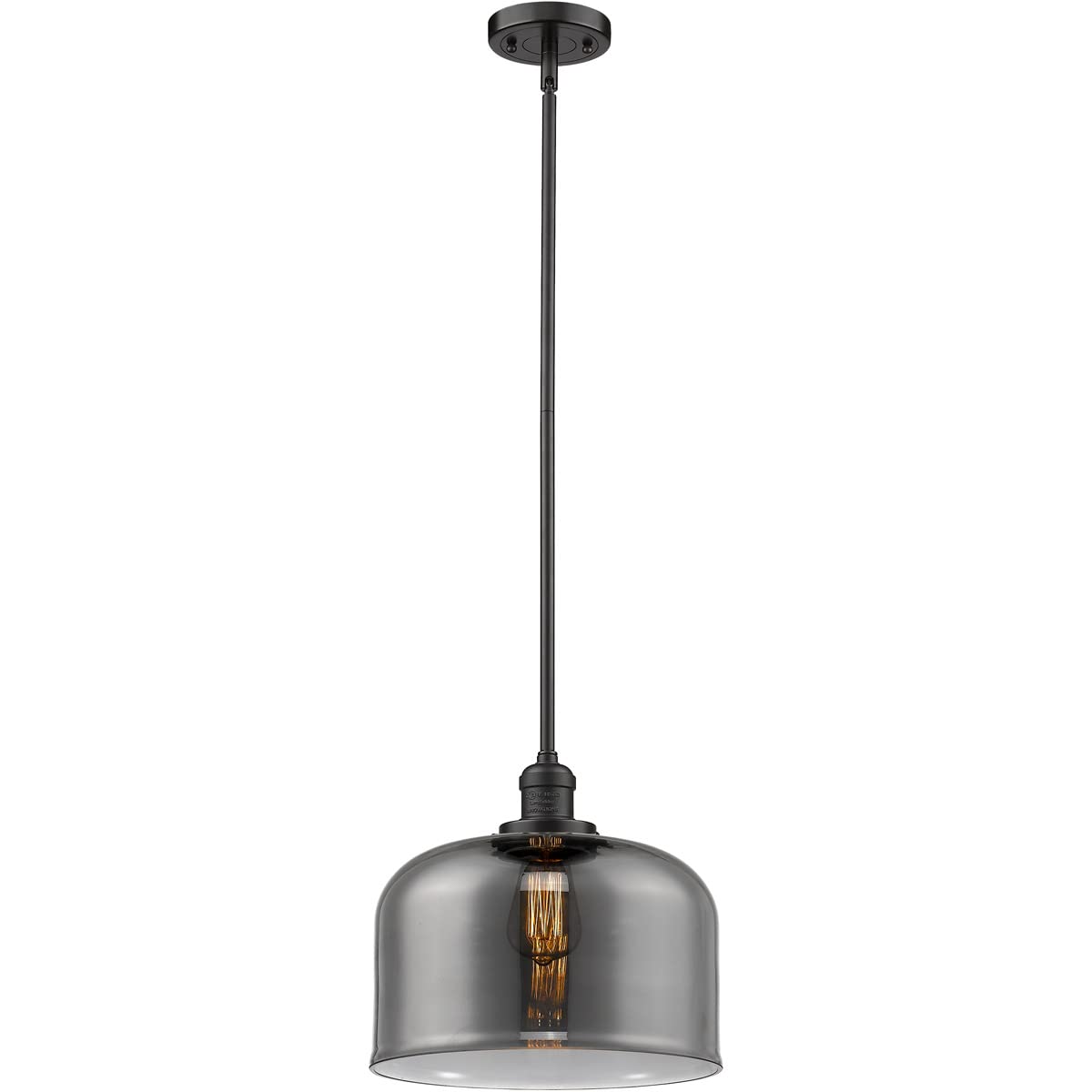 Innovations INNO201S-OB-G73-L-LED Mini Pendant Light Fixture - Bronze/Dark Finish - Modern LED Lighting for Kitchen Island, Dining Room, or Entryway