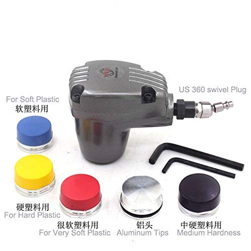 Pneumatic Automatic Air Hammer Scaler - Handheld Air Chipping Hammer Tool with 5 Tips for Pressure Rubber & Car Tire Repair | Ideal for Automotive Maintenance, Metal Descaling & Industrial Cleaning