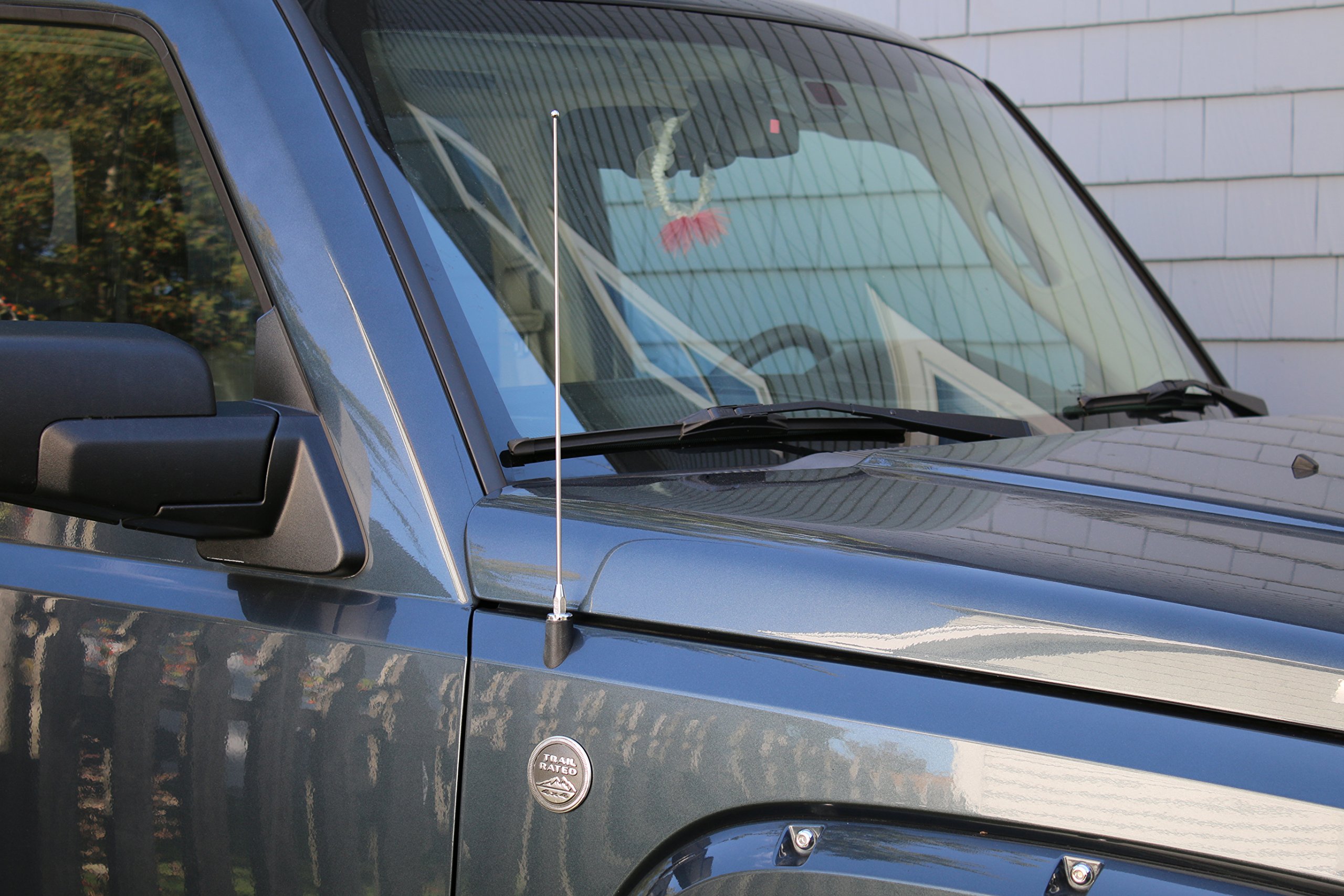 15 Inch Stainless Steel Antenna for Ford F-150 (1975-2025) - Durable Spring Steel Design - Perfect for Off-Roading & Truck Accessories