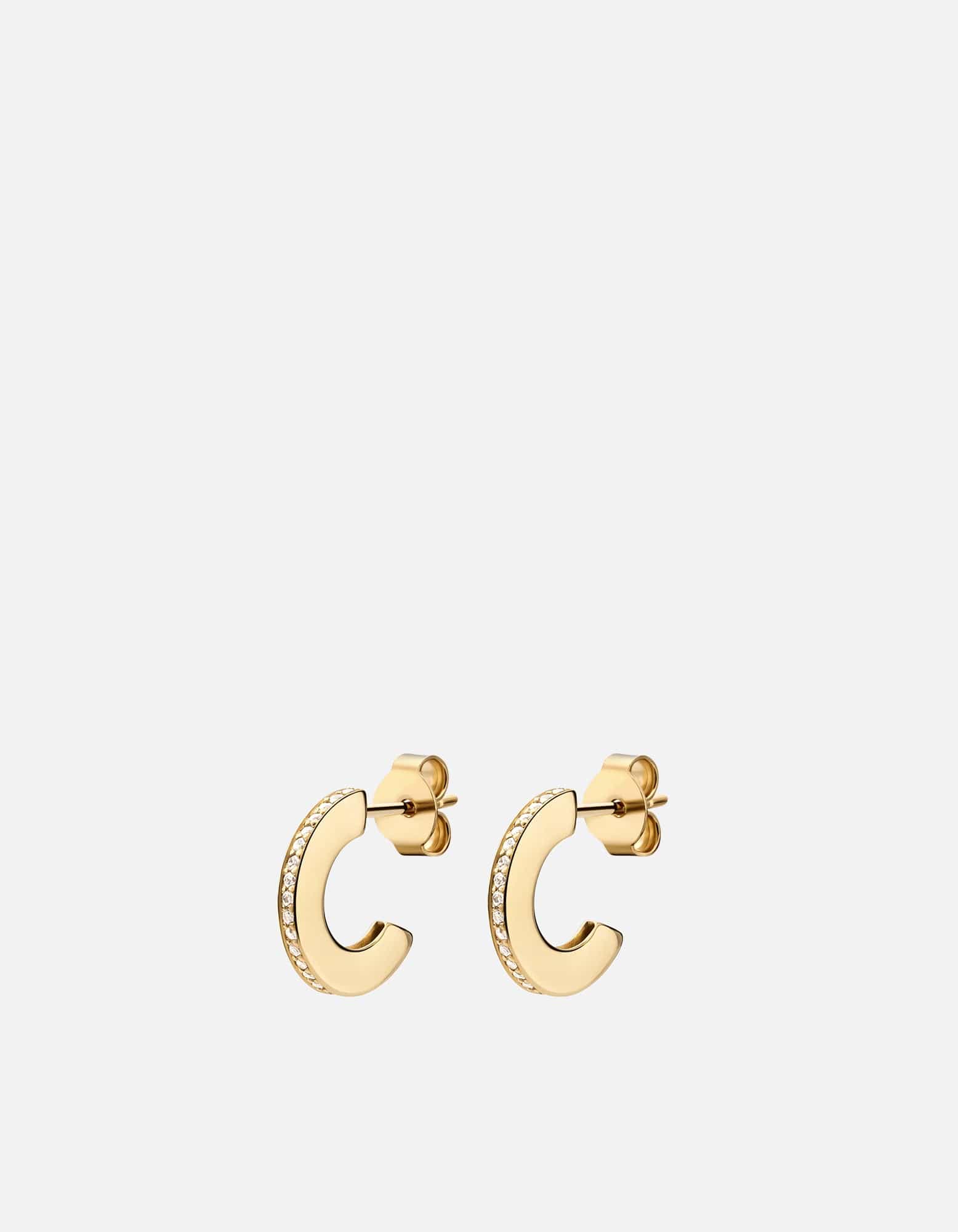 Polished Gold/White Sapphire