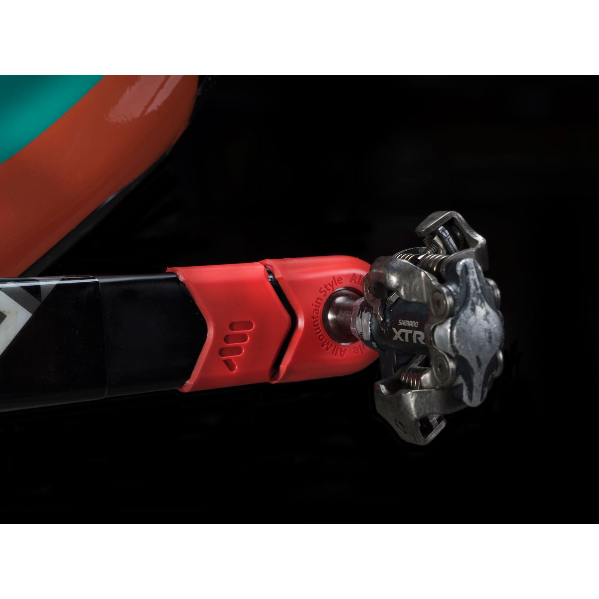 All Mountain Style Crank Defender - Red - Mountain Bike Crank Arm Protector for Downhill & Trail Riding