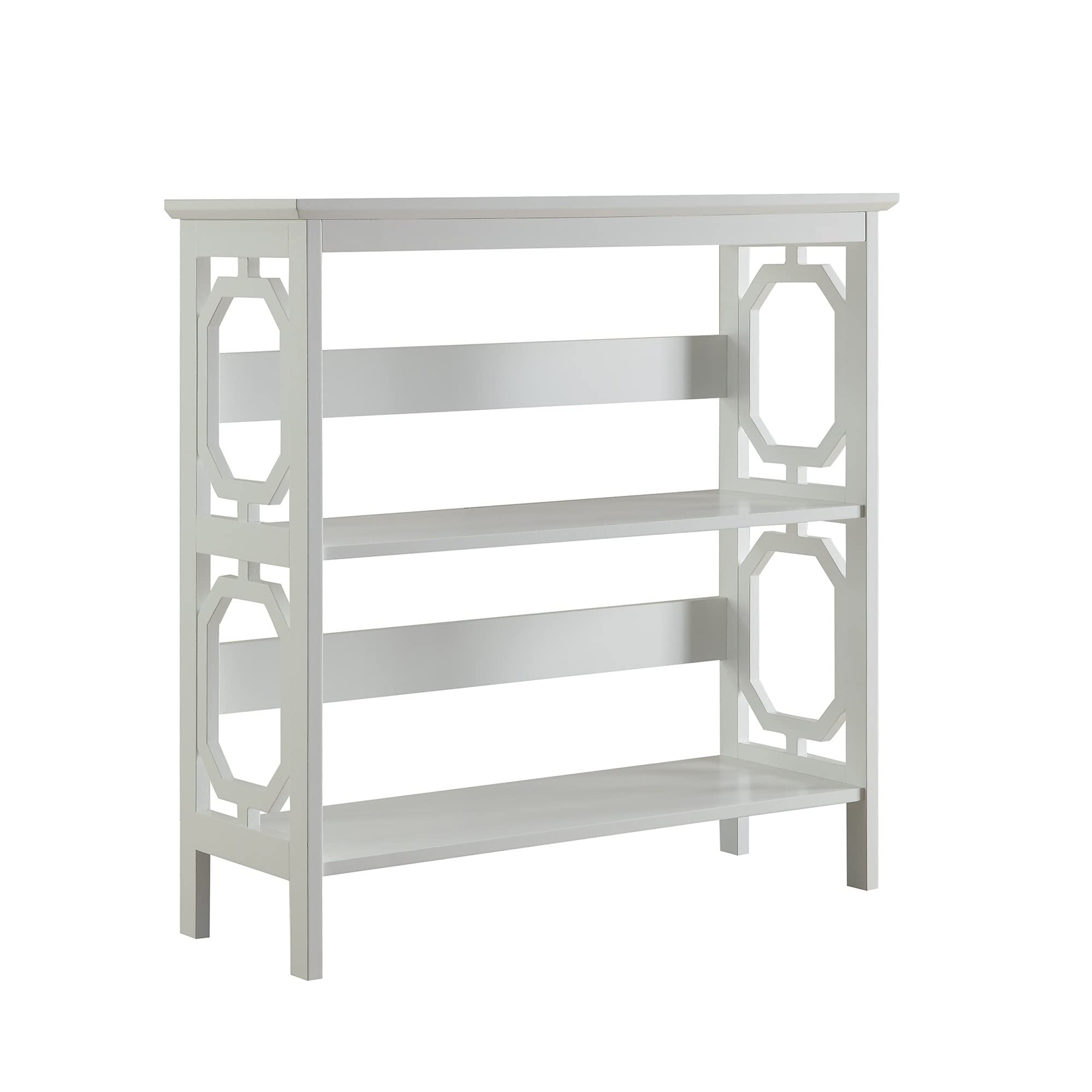 Ergode Omega 3-Tier Bookcase - Sturdy Wooden Bookshelf for Home & Office Organization - Perfect for Living Room, Bedroom, Study & Office Storage