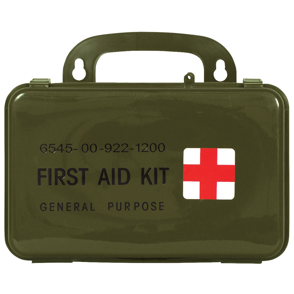 Military General Purpose First Aid Kit - Compact Emergency Medical Supplies for Outdoor, Camping, Hiking & Survival - 120-Piece Trauma Kit with Bandages, Gauze & Essential First Aid Items