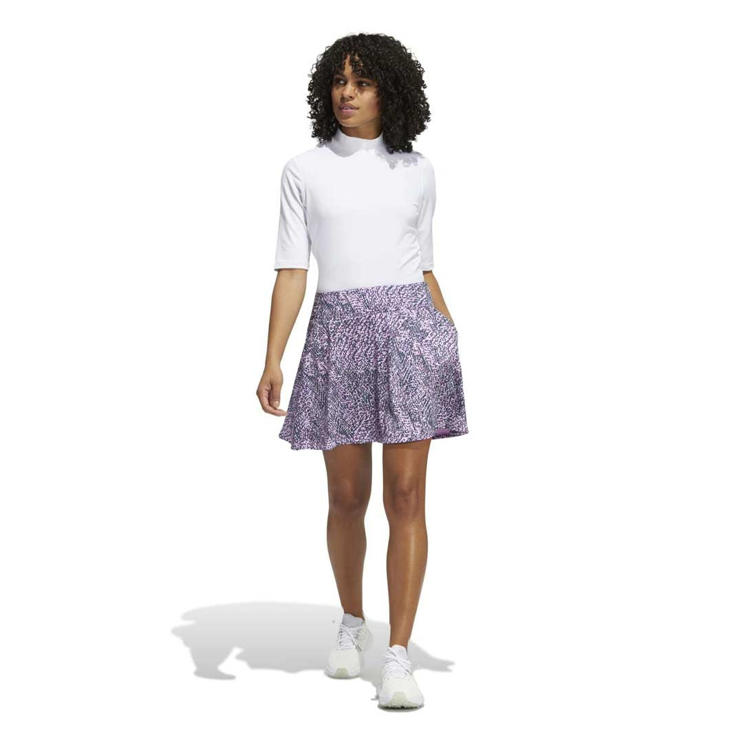 Adidas Women's Printed Frill Golf Skirt (HG6937) - Stylish & Comfortable Golf Wear for Women, Perfect for Golf Courses & Casual Outings