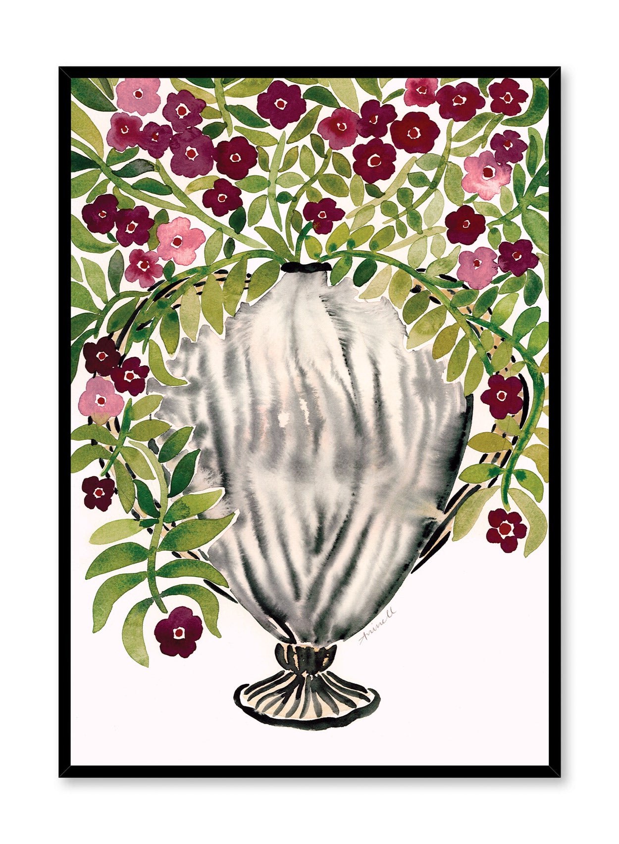 Lunaria Poster - Vintage Botanical Wall Art Print for Home & Office Decor - Perfect for Living Room, Bedroom, or Gift