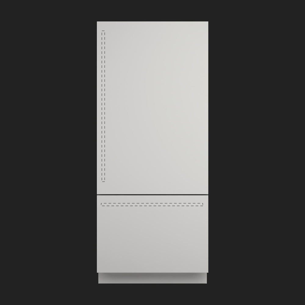 Fulgor Milano 36 Inch Built-In Refrigerator - 14.7 cu.ft Panel Ready Door with Adjustable Hinges (Model F7IBM36O1) - Perfect for Modern Kitchen Remodeling & Luxury Home Upgrades