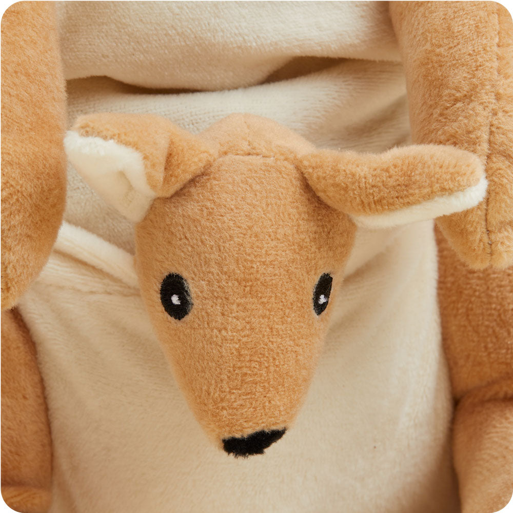 Kangaroo Warmies - Soft Plush Heating Pad for Pain Relief & Comfort - Perfect for Cuddling, Relaxation & Stress Relief