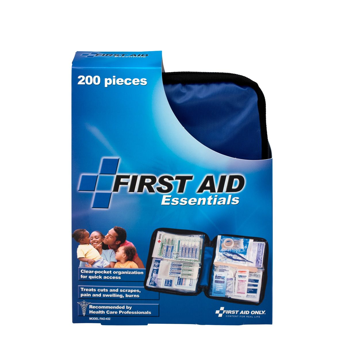 199-Piece Essentials First Aid Kit with Fabric Case - Perfect for Home, Office, Travel & Emergency Preparedness