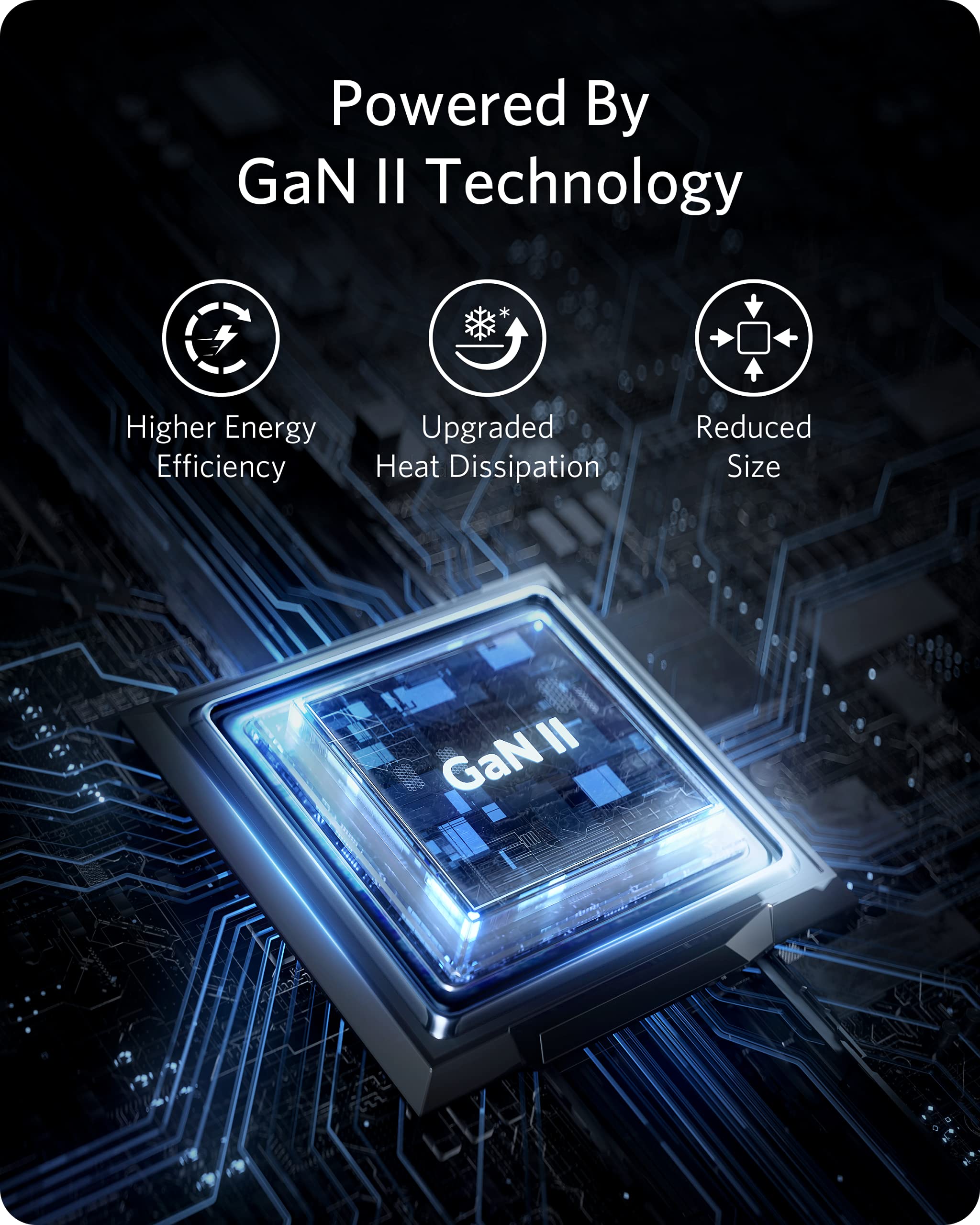 Anker Nano II 65W USB-C GaN II Fast Charger - Compact & Powerful Wall Charger for MacBook Pro/Air, Galaxy S20/S10, iPhone 12/13/14 Series, iPad Pro, Pixel - White | Perfect for Travel, Office & Home Charging
