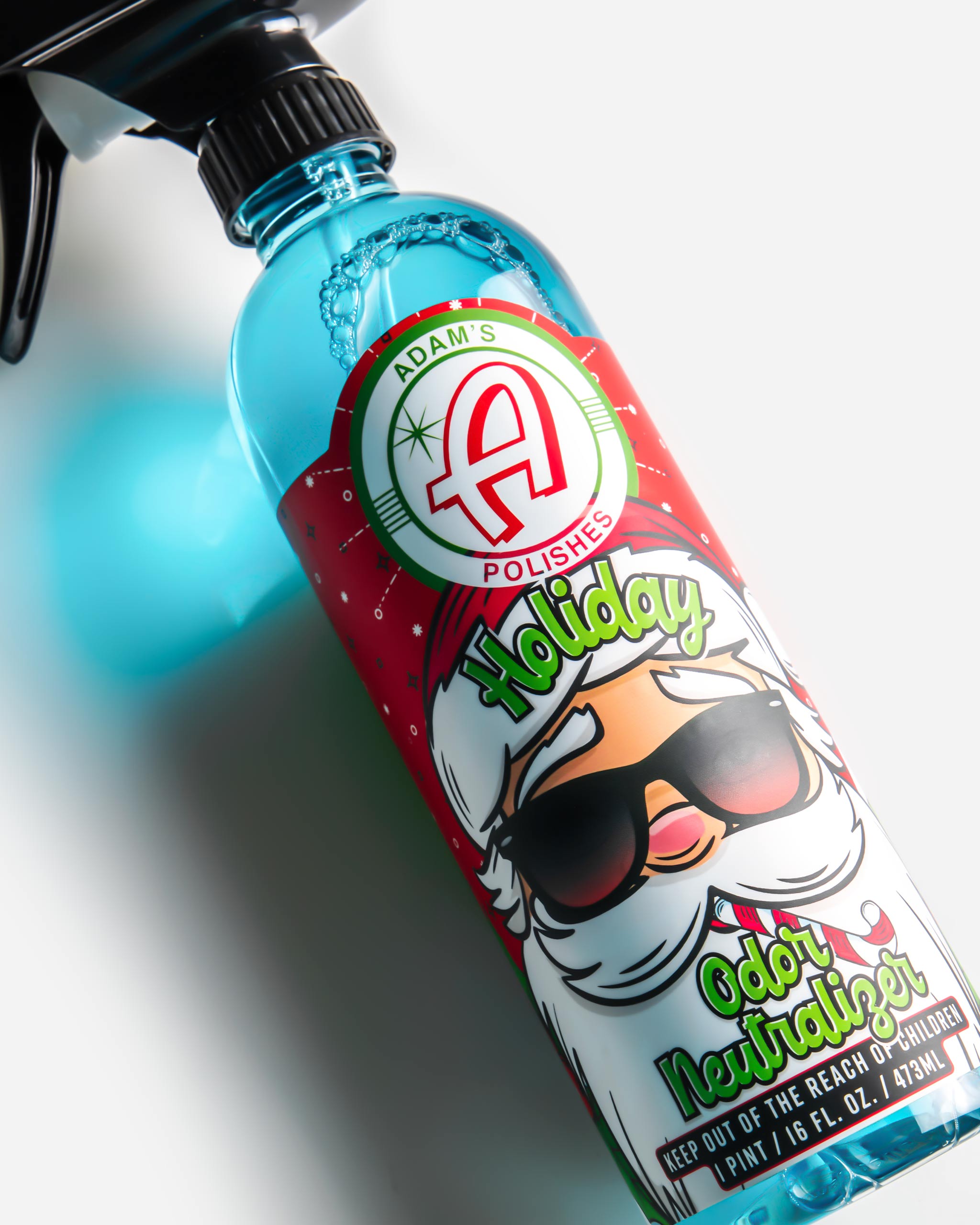 Adam's Santa Odor Neutralizer Spray - Eliminates Tough Pet, Smoke & Cooking Smells - Fresh Scent Air Freshener for Home, Car & Office Use