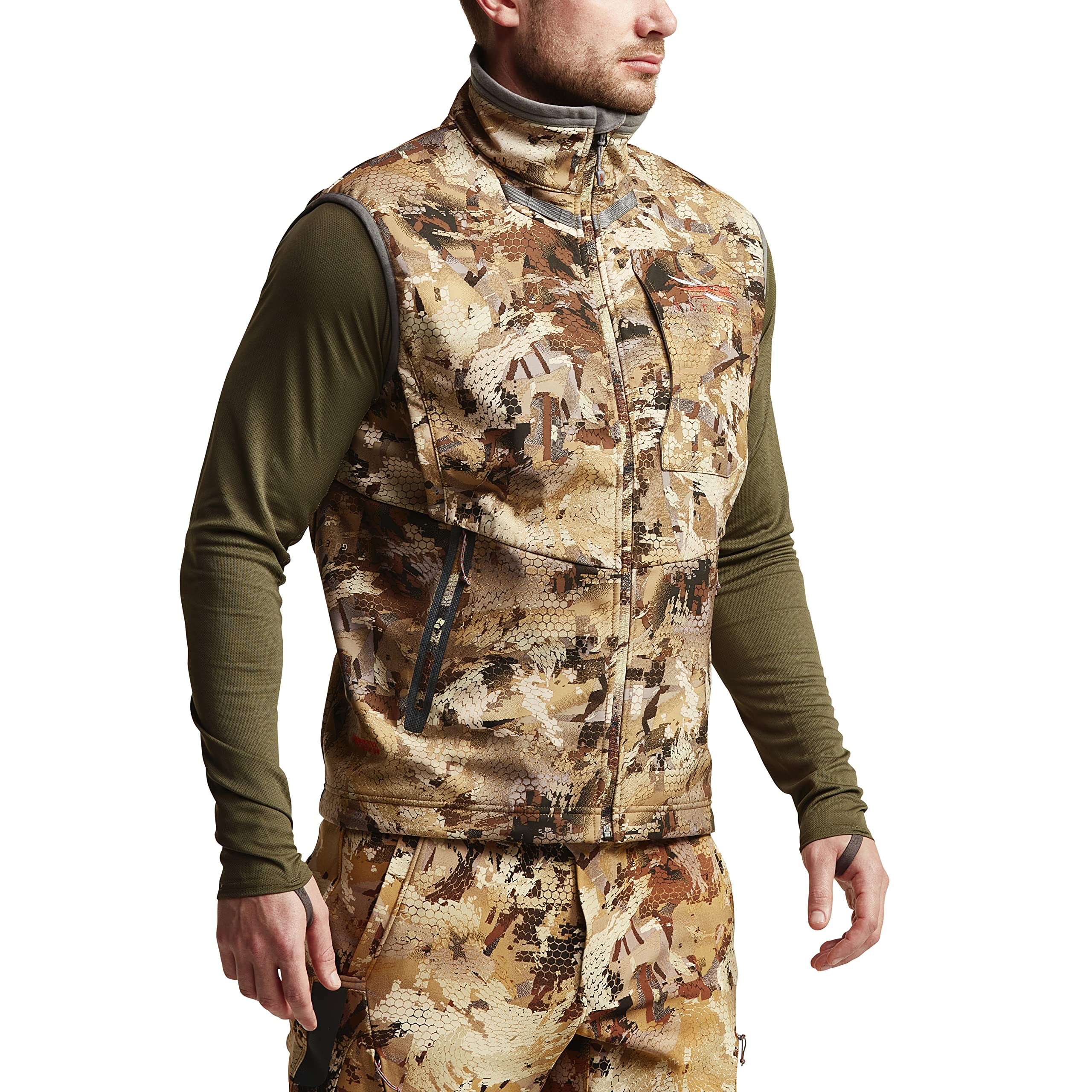 Sitka Men's Dakota Hunting Vest - Water-Repellent Camouflage Gear for Outdoor Hunting & Tactical Use