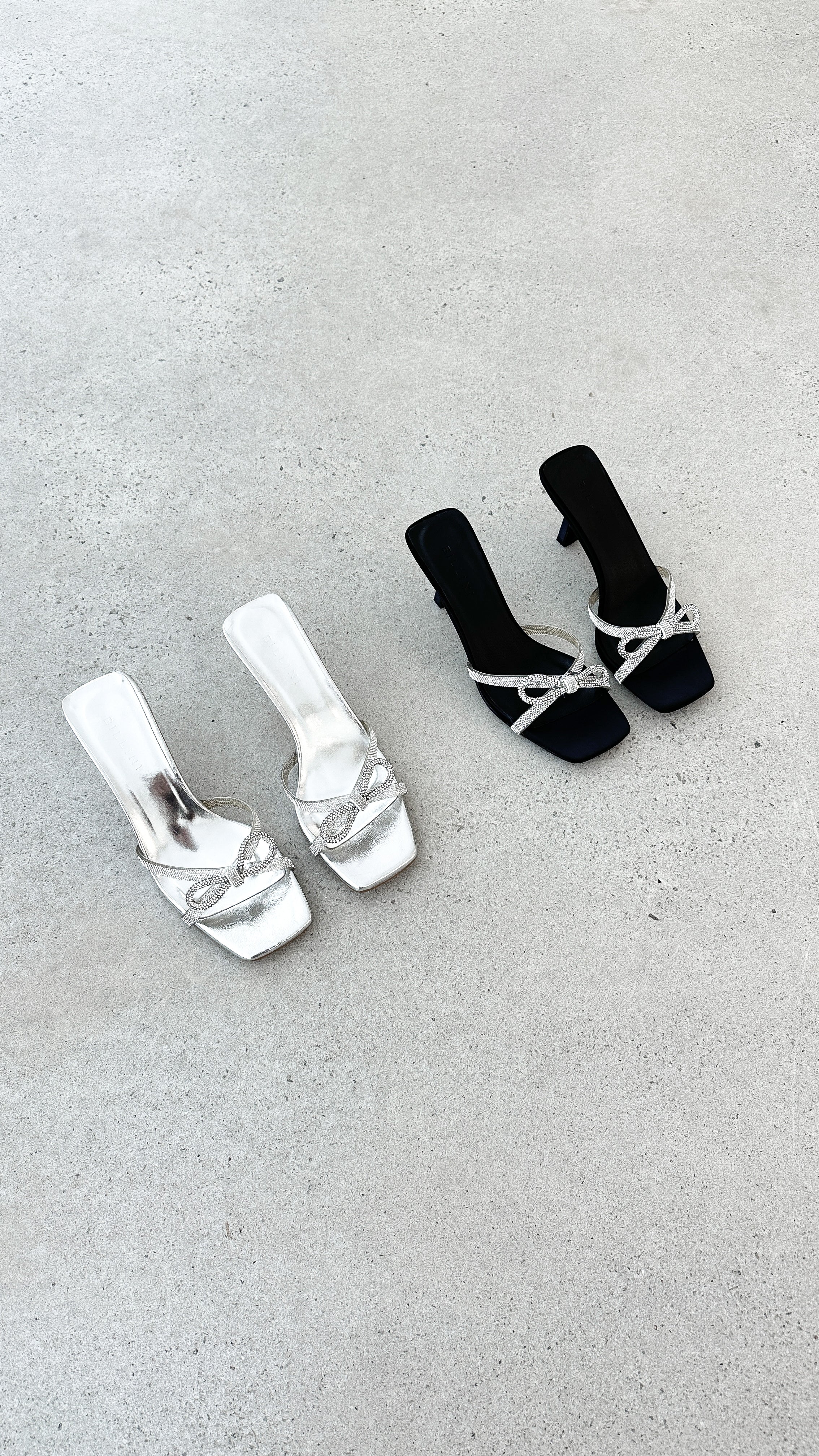 Fabia Heel Silver Metallic Diamante Sandals - Elegant Women's Dress Shoes for Parties, Weddings & Special Occasions