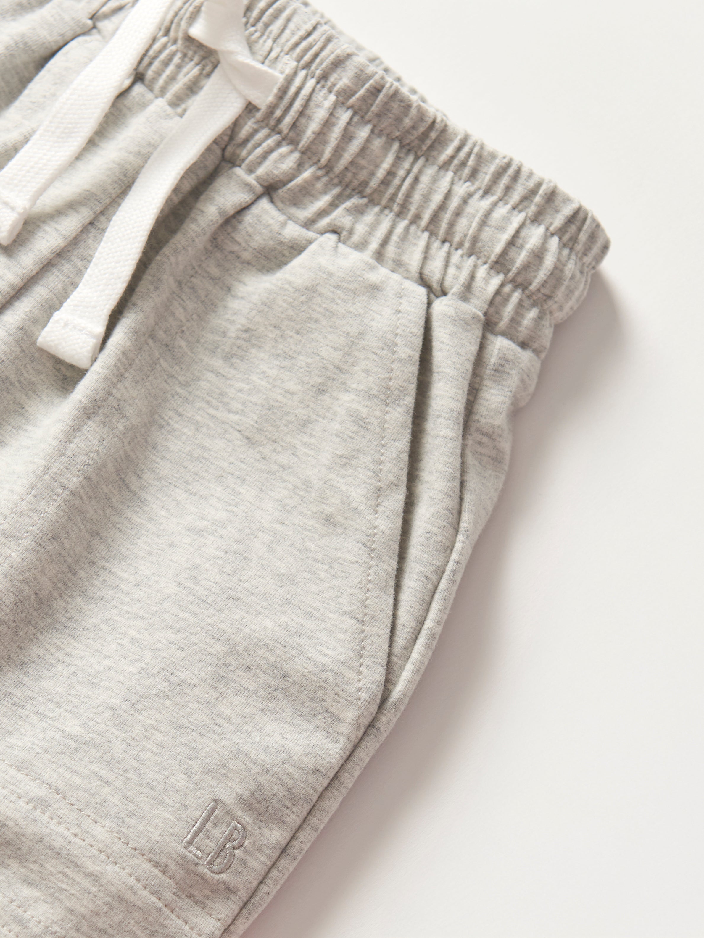 Stitch Pocket Jersey Shorts - Light Heather Grey | Comfortable Casual Wear for Men & Women | Perfect for Summer, Gym, Lounge & Everyday Outfits
