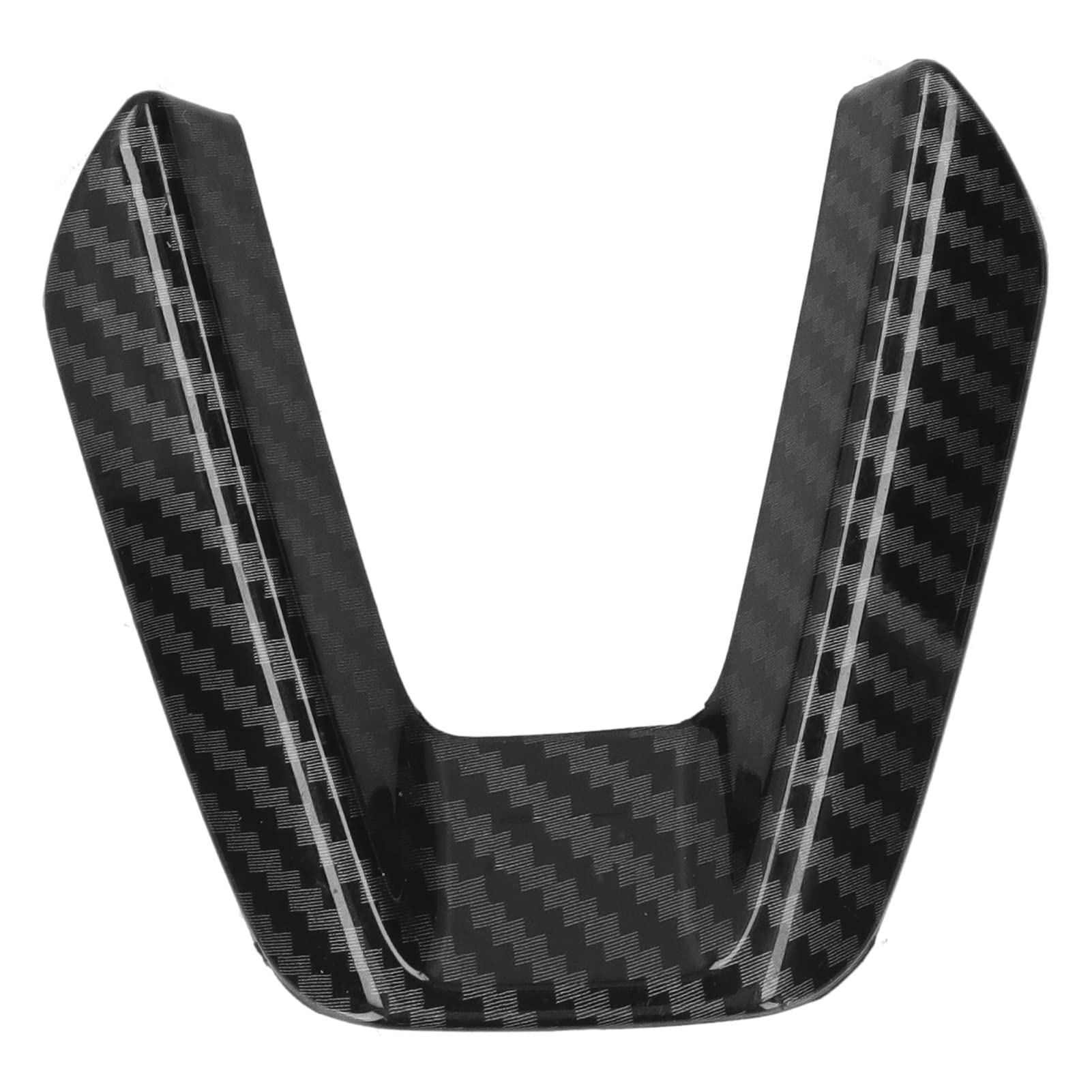 Carbon Fiber Steering Wheel Cover - Auto Steering Wheel Trim Sticker for Mazda 3 Axela/CX-4/CX-5 - Interior Car Accessories (Red/Bright Black) - Upgrade Your Ride for Sporty Look & Better Grip