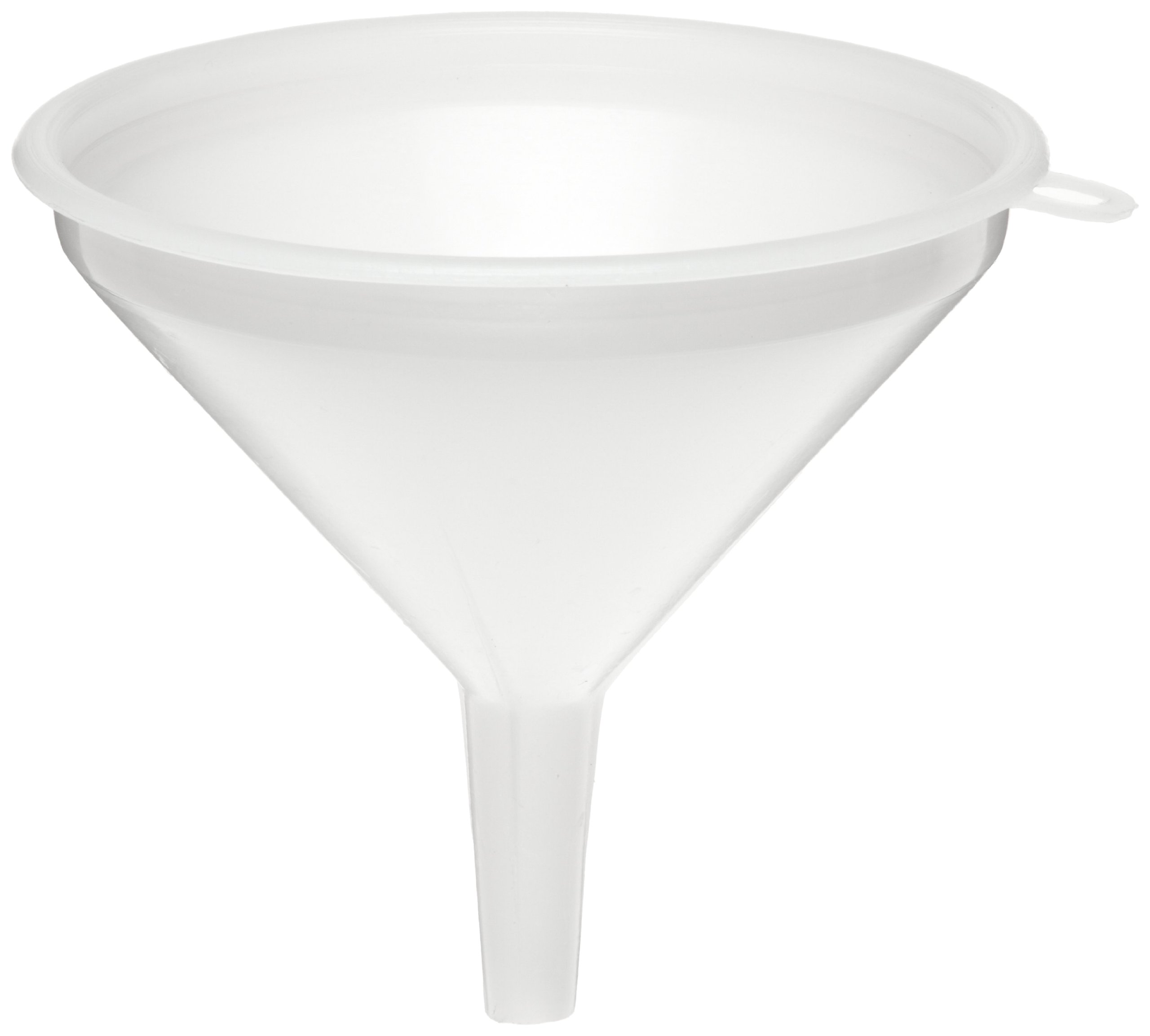 HDPE Laboratory Funnel with Short Stem - 230mm ID, Pack of 6 - Ideal for Chemistry Experiments, Liquid Transfer & Scientific Research