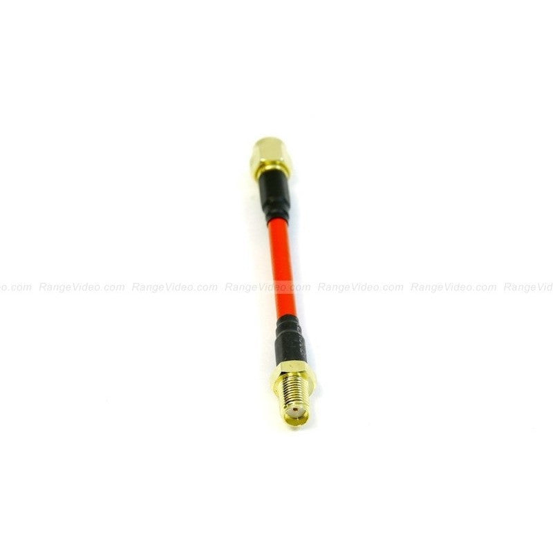 Aomway 12 Inch Antenna Extension Cable - RPSMA Male to SMA Female RF Coaxial Cable (Red) - Perfect for FPV Drones, RC Vehicles, and Wireless Communication Devices