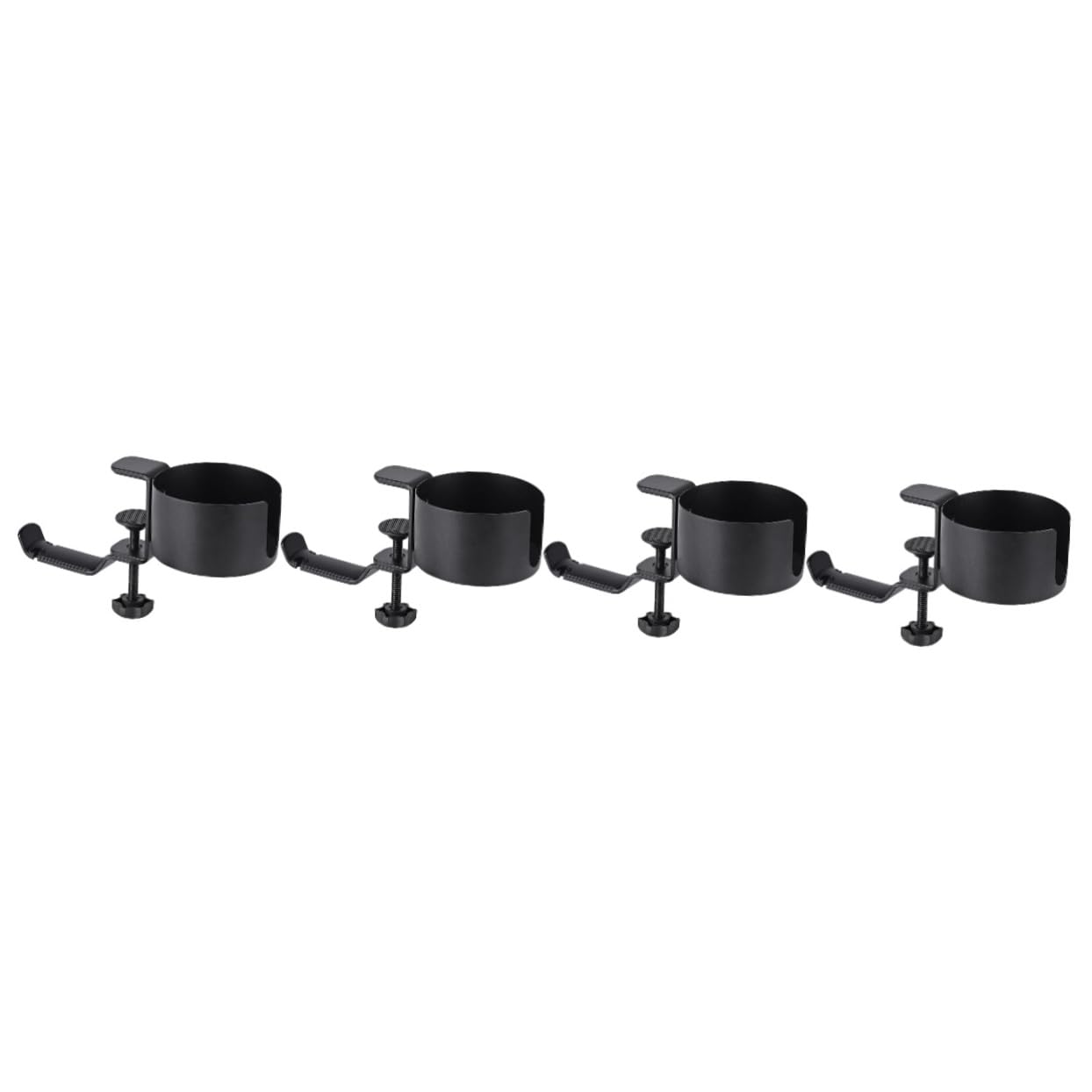 PRETYZOOM 4-Pack Headset Holder - Universal Headphone Stand, Desk Mount Earphone Hanger for Office, Gaming & Home Use - Perfect for Organizing Headsets on Workstations, Computer Desks and Entertainment Centers