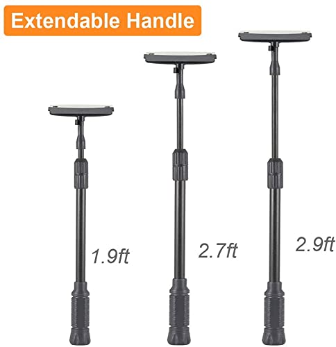 Hygger 6-in-1 Carbon Fiber Aquarium Cleaner Kit - Fish Tank Brush & Scraper for Freshwater/Saltwater Tanks