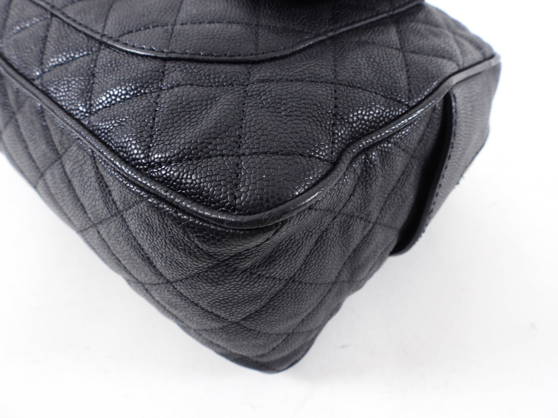 Chanel 13P Black Caviar Quilted Leather Paradoxal Camera Bag - Luxury Designer Crossbody Purse for Women, Perfect for Date Night & Evening Events