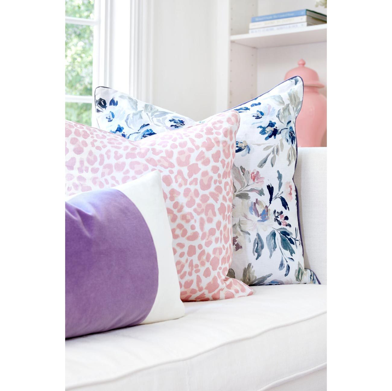 Soft Blush Leo Pillow Cover - Decorative Cushion Case for Bedroom, Living Room & Nursery - Zodiac Lion Print Home Decor
