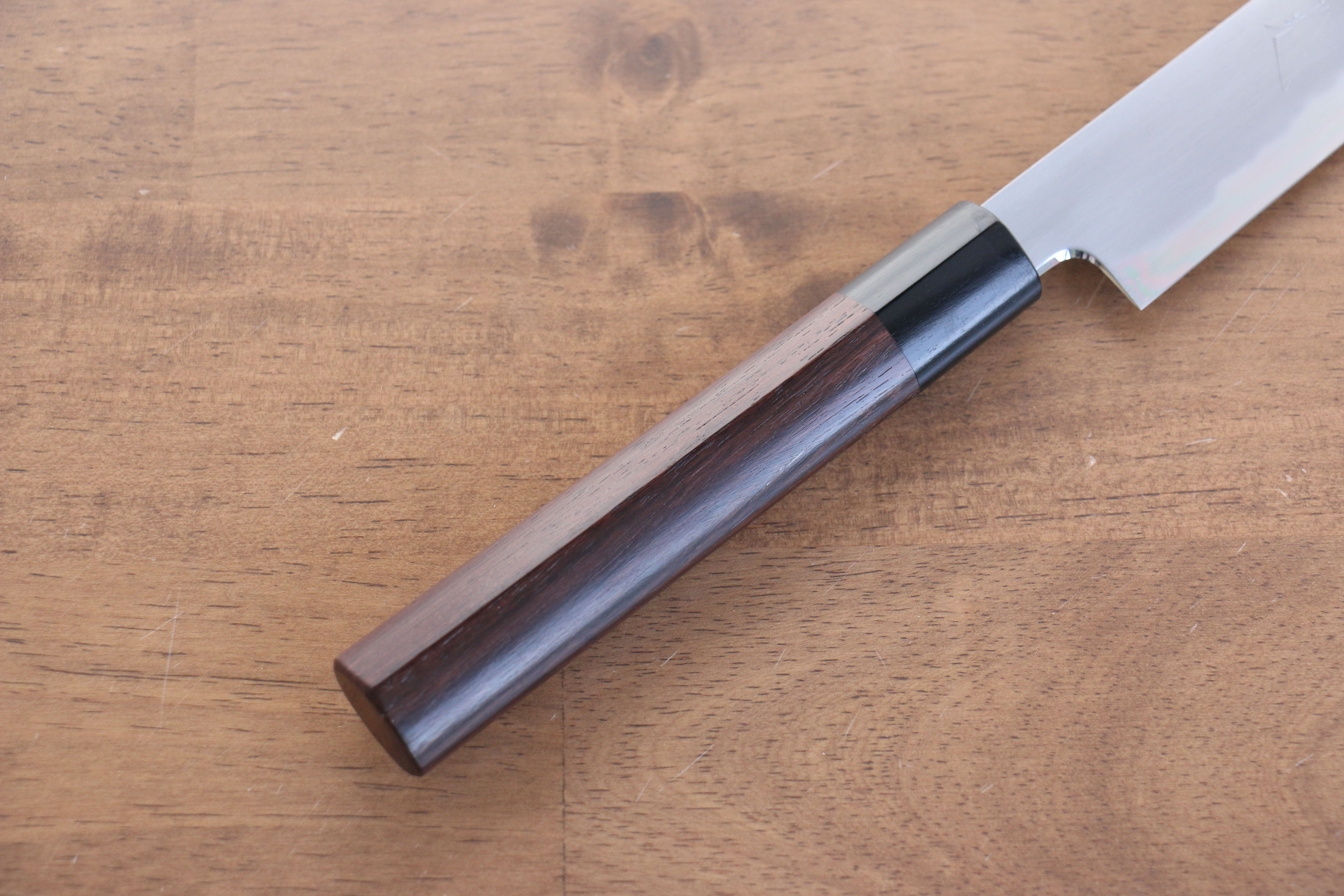 Premium Jikko White Steel No.2 Sujihiki Knife 240mm - Japanese Chef Knife with Shitan Handle for Slicing Meat, Sushi & Precision Cutting - Perfect for Professional Chefs & Home Cooking Enthusiasts