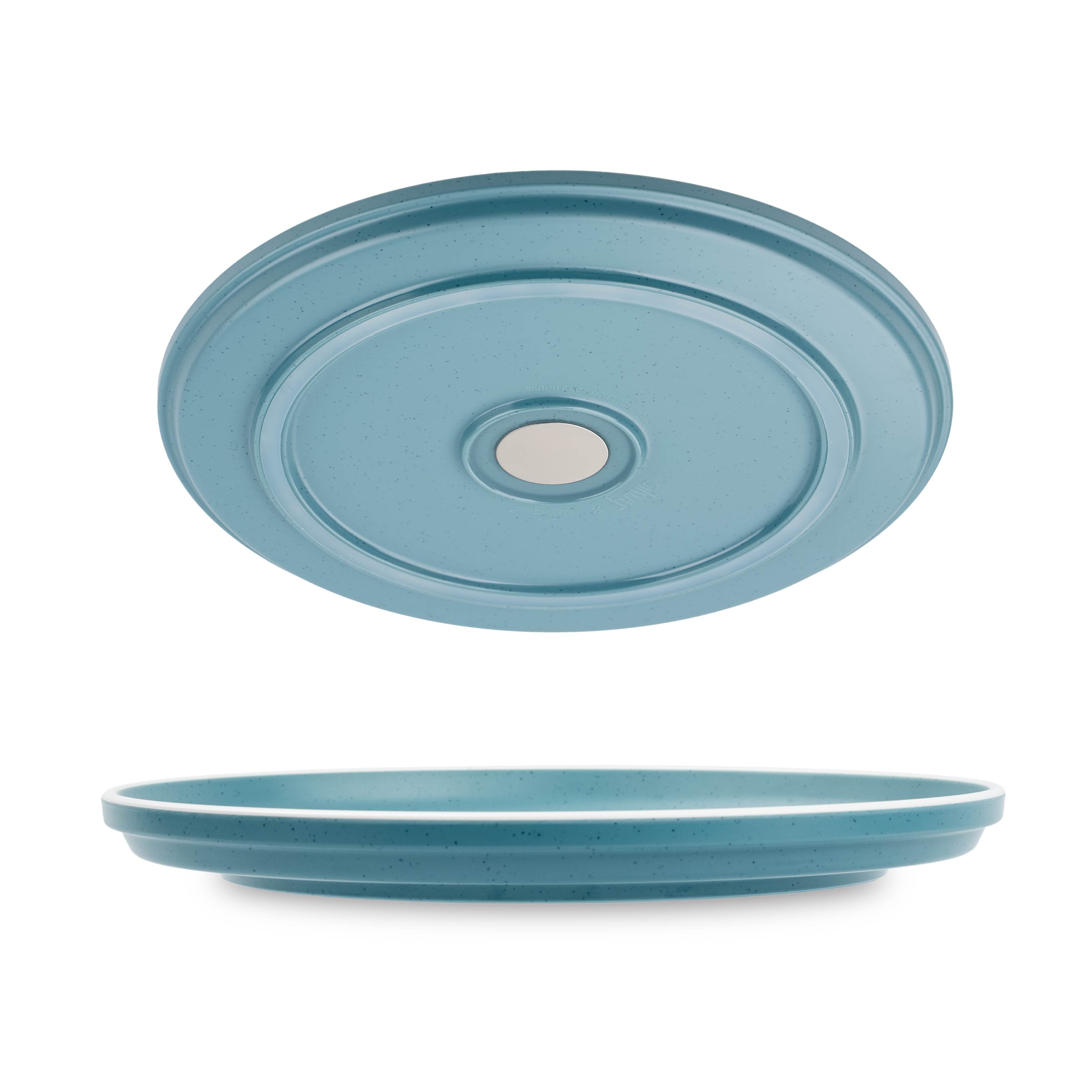 DOLOMIT BLUE Plastic Magnet Plate - 25cm Diameter, Durable & Lightweight for Fridge, Office & Kitchen Organization