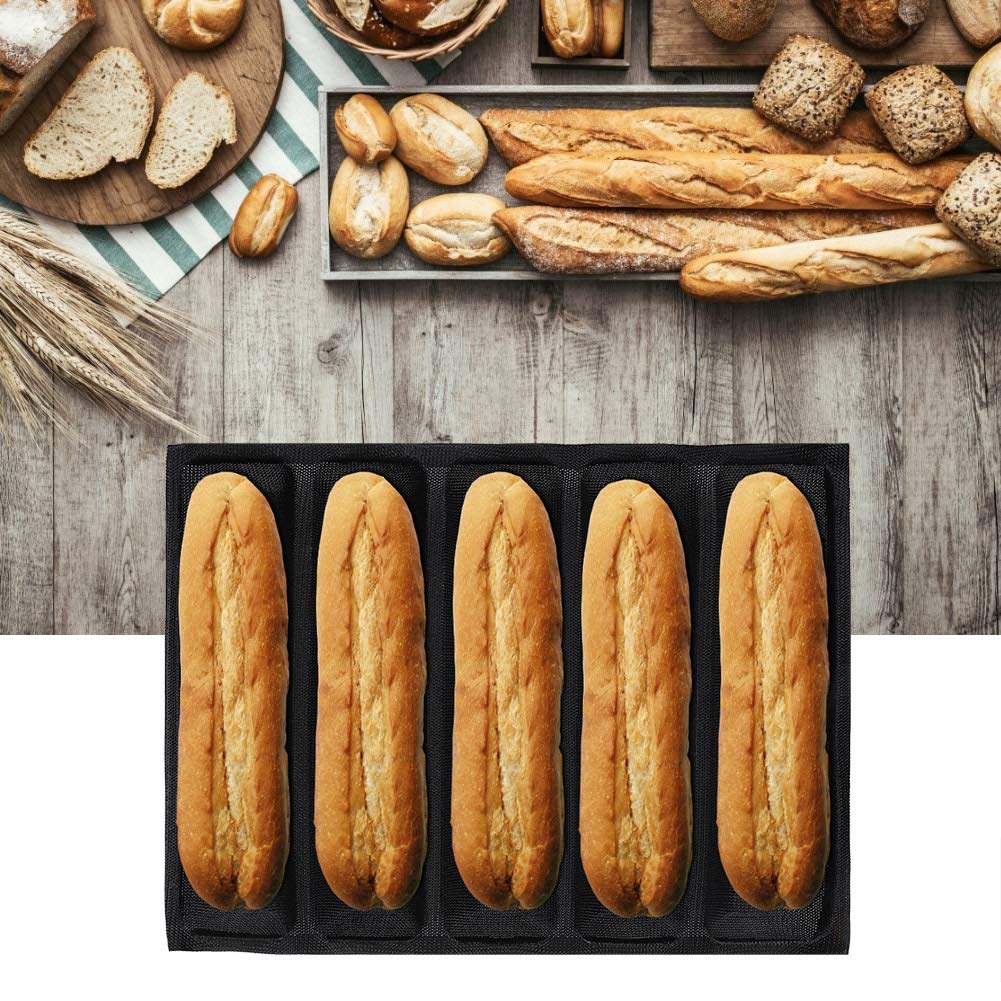 Non-Stick Silicone Bread Baking Tray - DIY French Bread Pan Mold for Homemade Baguettes & Artisan Loaves | Perfect for Home Bakers & Kitchen Use