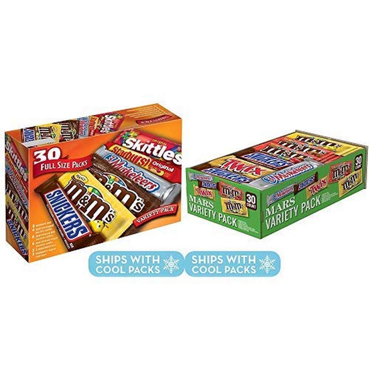 Assorted Chocolate Candy Mix - M&M's, Snickers, Skittles (56.11oz, 30ct) for Parties & Gifts