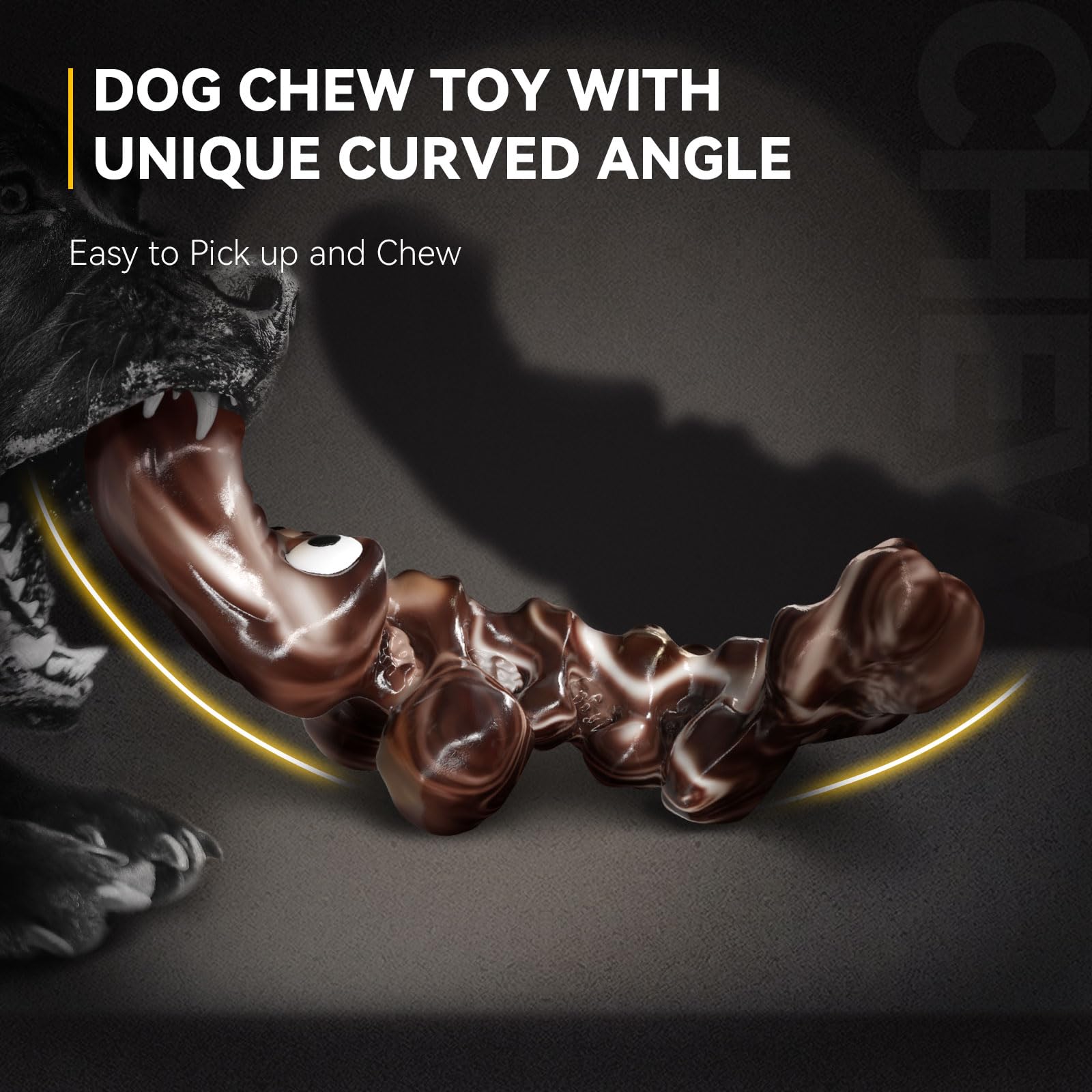 Ultra Durable Nylon Dog Chew Toys for Aggressive Chewers - Indestructible Chew Toys for Large, Medium & Small Dogs - Bacon Flavored Tough Dog Toys for Training & Playtime | Perfect for Puppy Teething, Crate Training & Boredom Relief